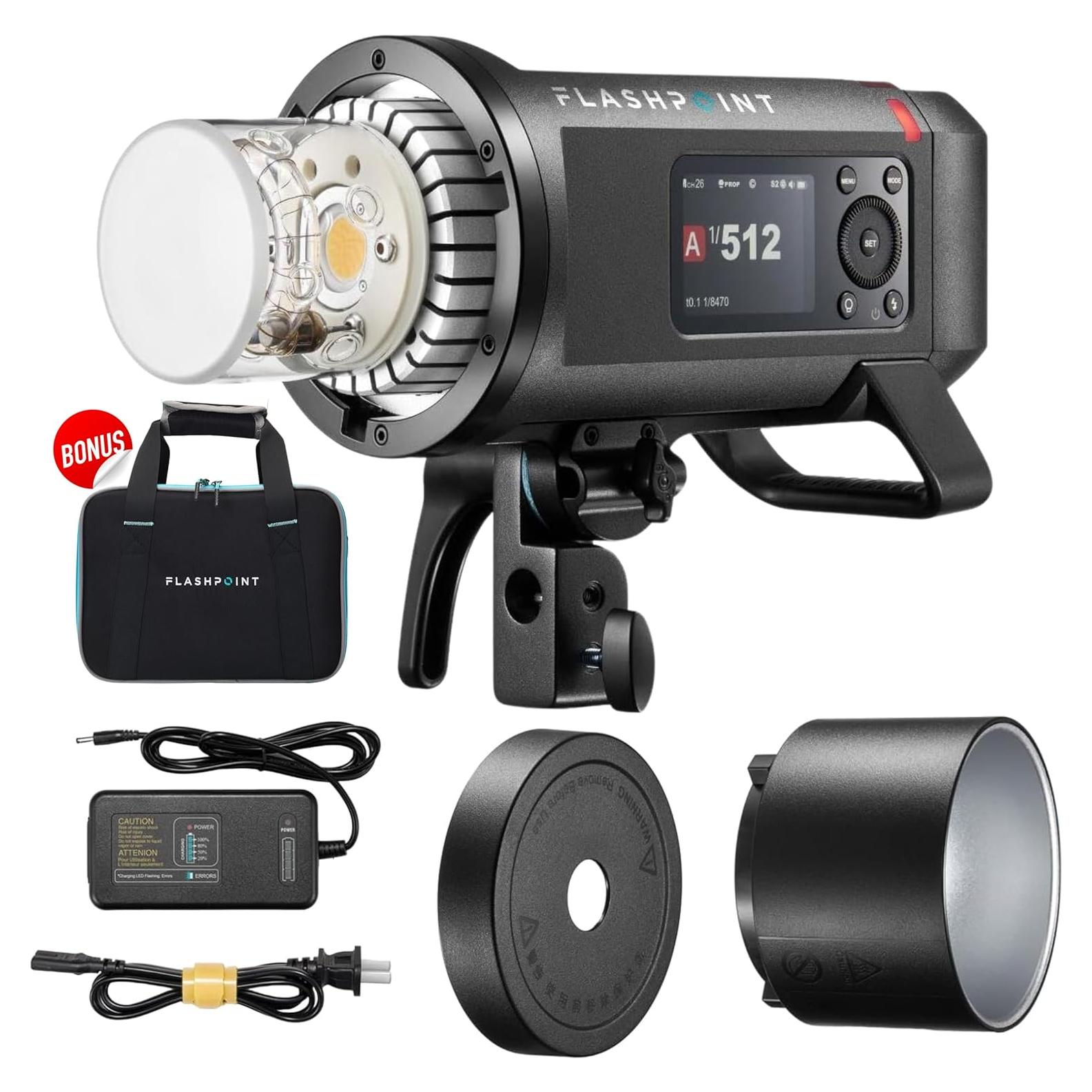 Flashpoint XPLOR 600PRO II TTL 600Ws Flash Portátil con Luz LED