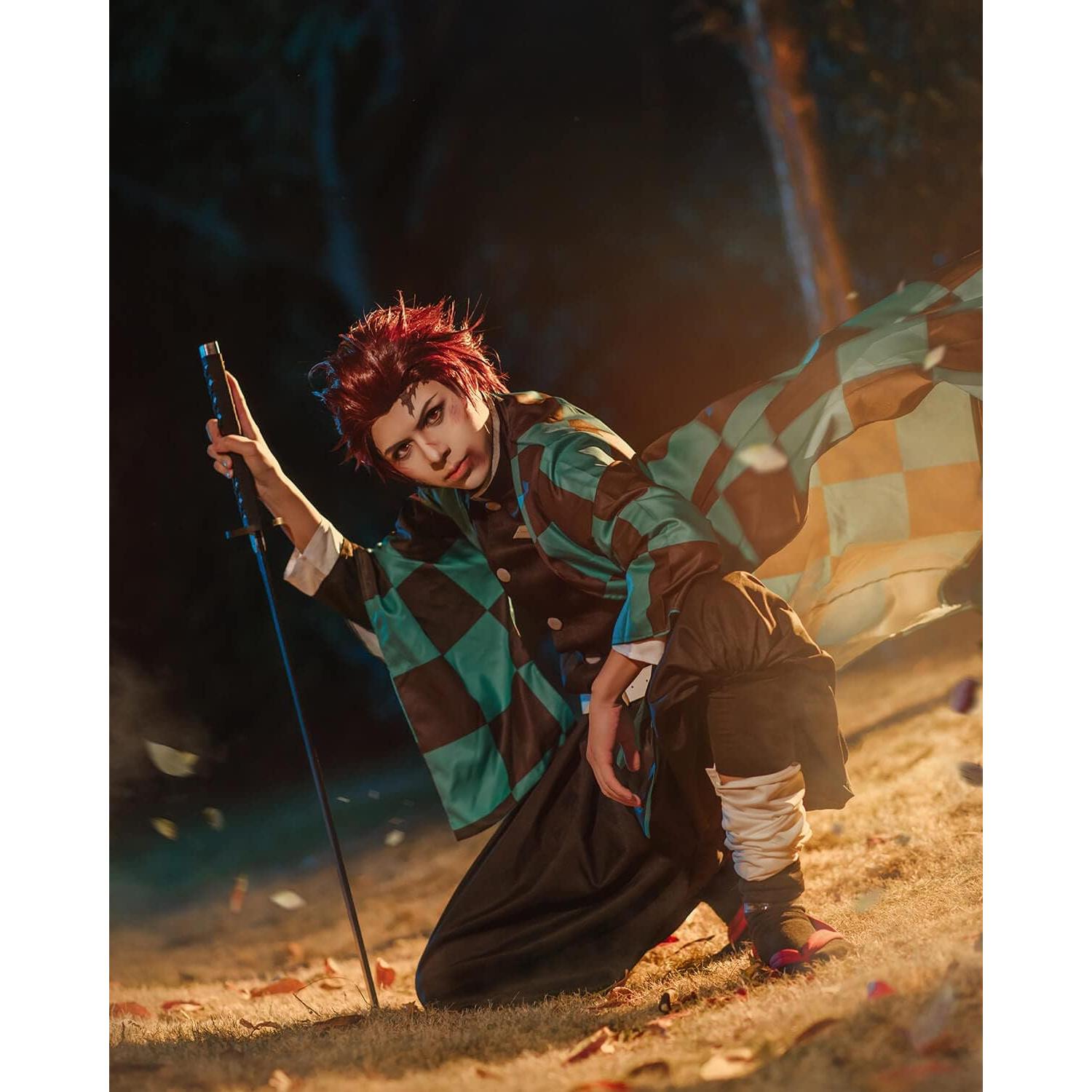 Disfraz Cosplay Shinobu Kocho Nuoqi Adulto Verde XX-Large