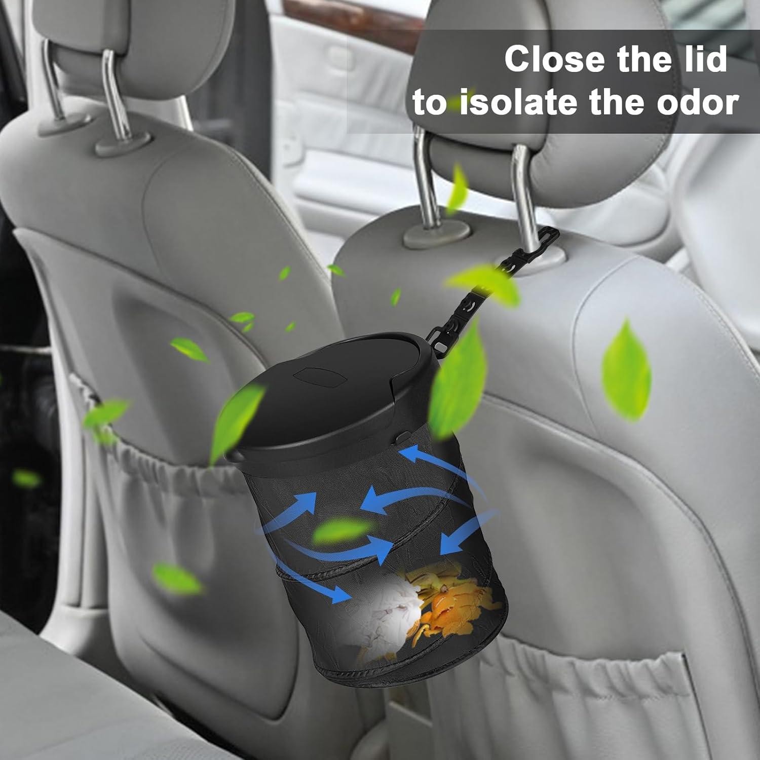 Basurero de Coche Kincown Plegable con Tapa 15x15x20.5cm