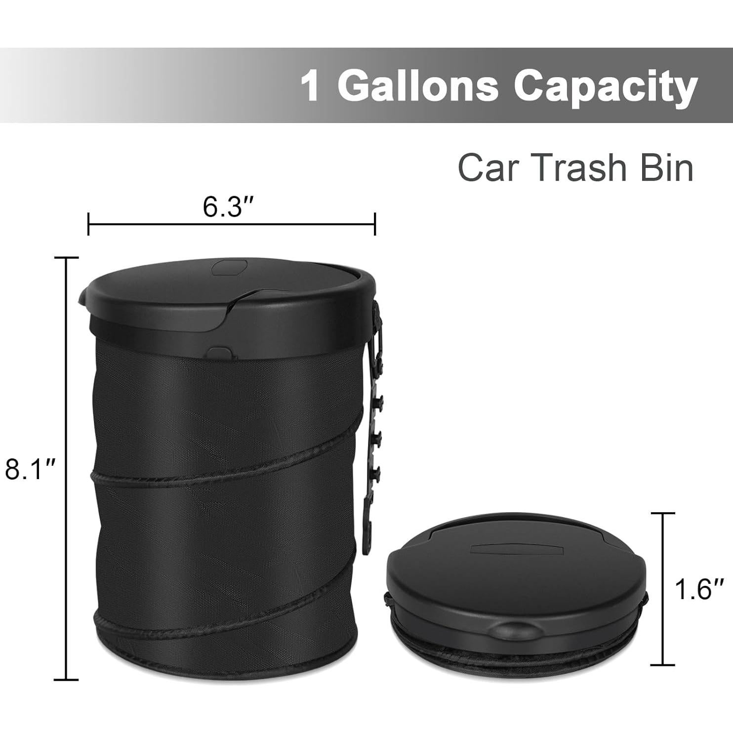 Basurero de Coche Kincown Plegable con Tapa 15x15x20.5cm