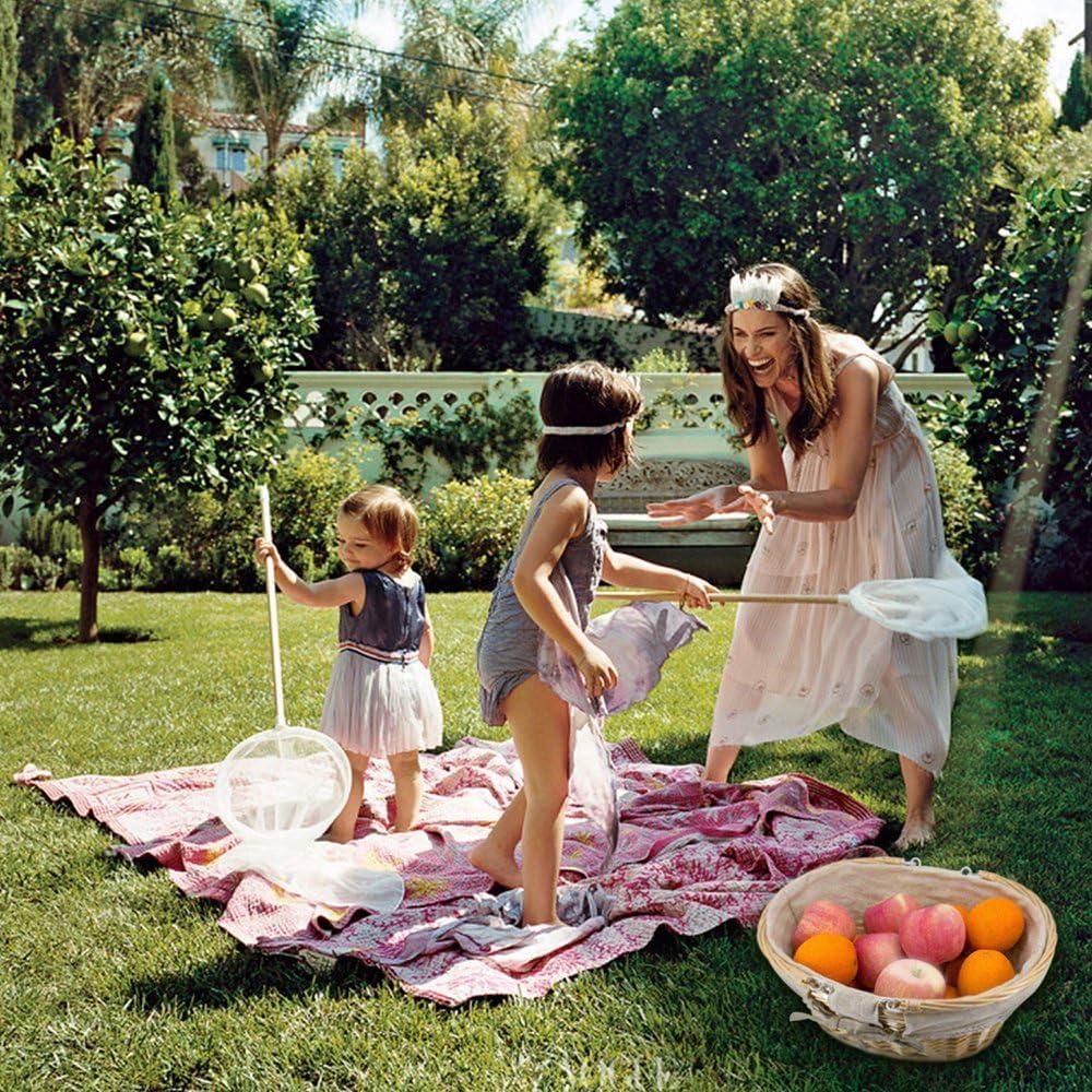 Cesta de Mimbre UJoylify Ovalada Grande 15.5L Natural