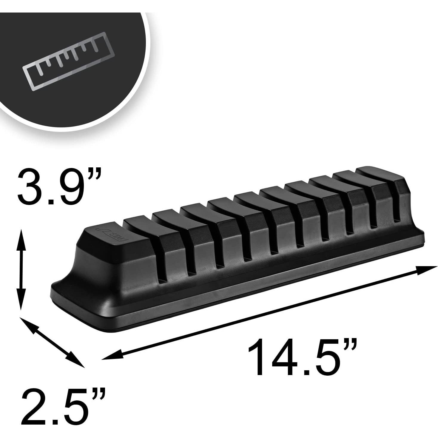 Organizador de Gorras Capstak - Soporte Vertical para 10 Gorras Negro