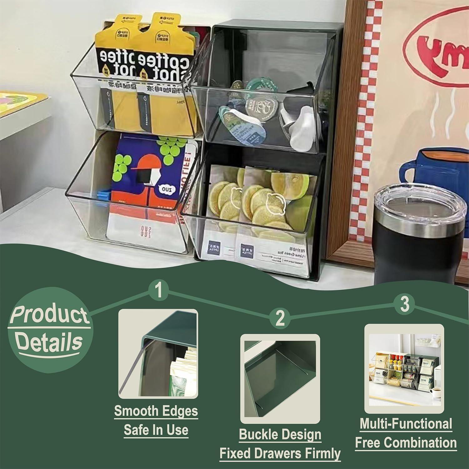 Soporte Organizador K Cup BILLION GOLD Verde 2 Cajones