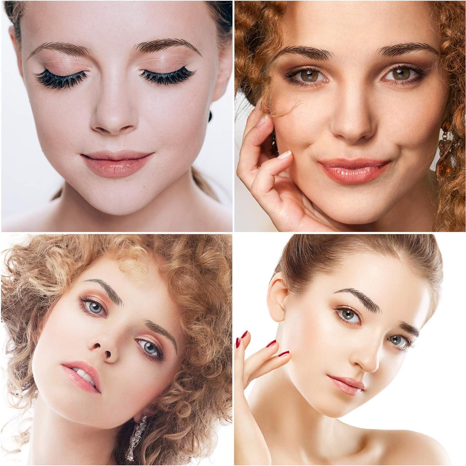 Calcomanías de Cejas Impermeables Maitys 12 Hojas Estilo Clásico