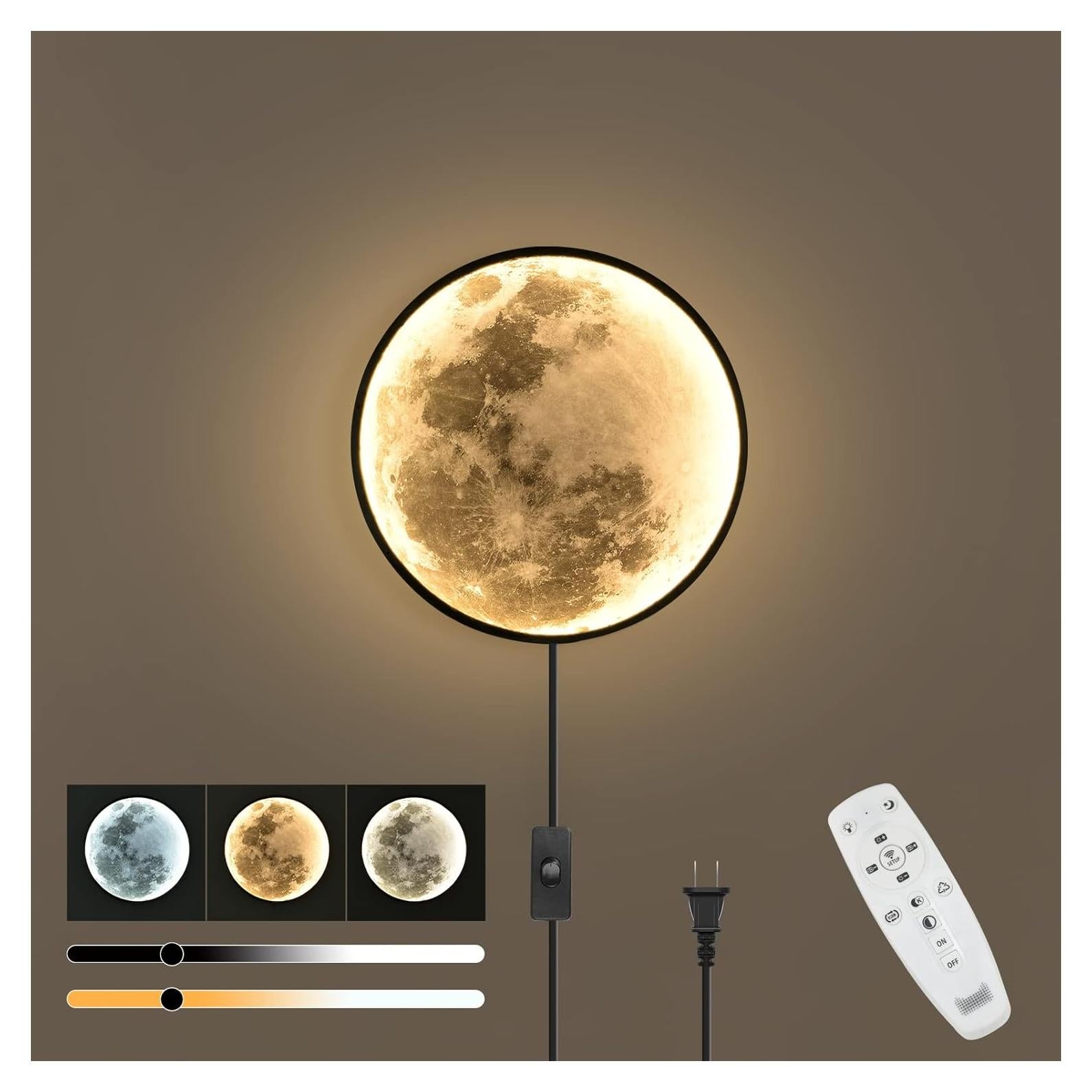 Aplique de Pared LED Regulable QIYIMEILUX 24.1cm Negro 15W