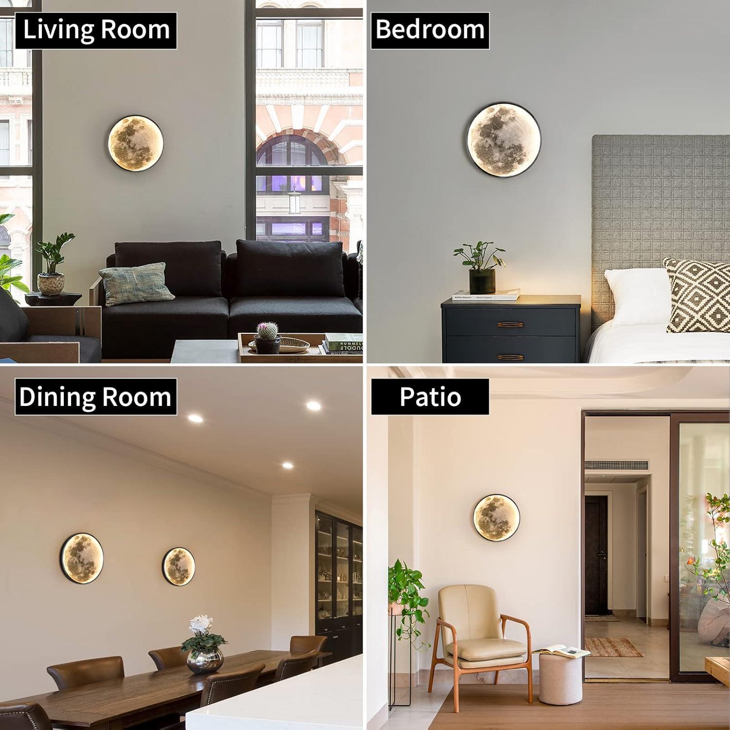 Aplique de Pared LED Regulable QIYIMEILUX 24.1cm Negro 15W