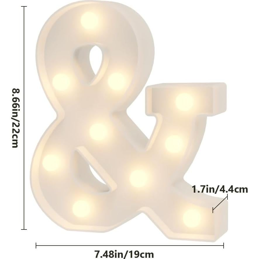 Letras Iluminadas Neón Hoosmoon - Decoración Moderna para Fiestas