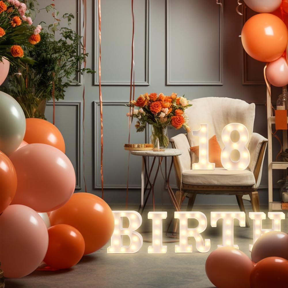 Letras Iluminadas Neón Hoosmoon - Decoración Moderna para Fiestas