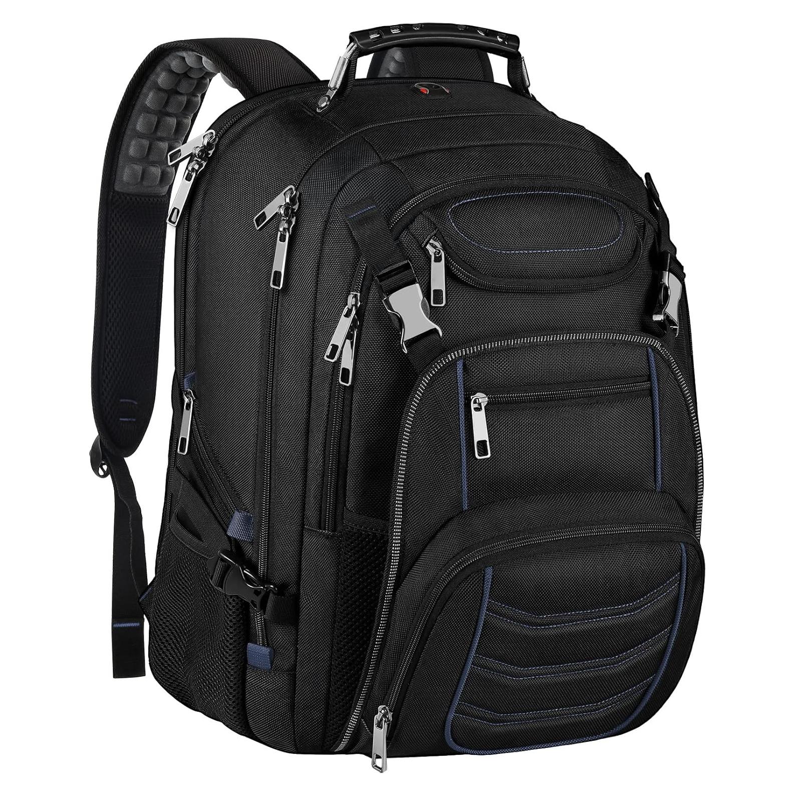 Mochila SINVICKO 18.4" Antirrobo USB 60L Azul