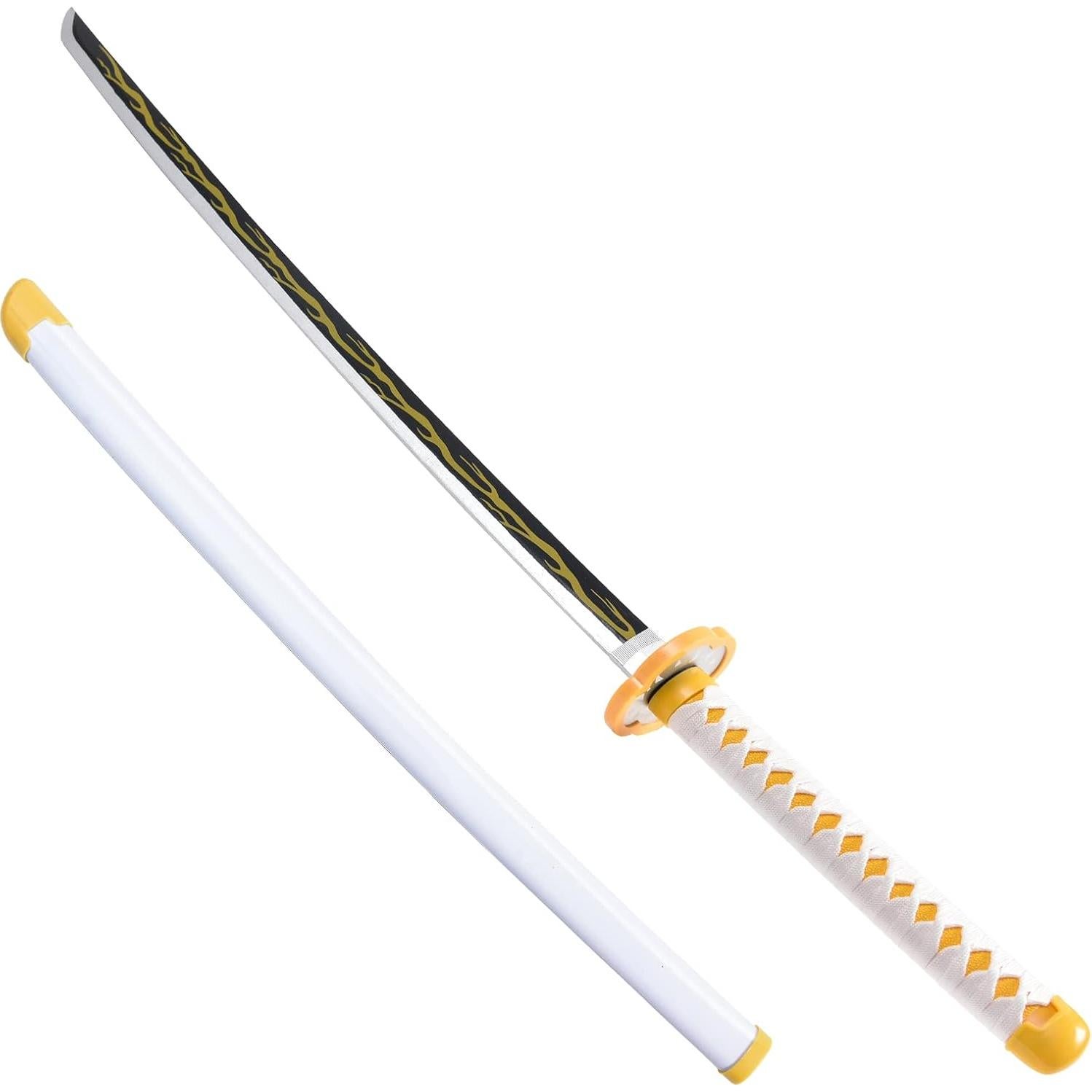 Espada de Cosplay Zenitsu PZOEWUESR 104 cm con Soporte