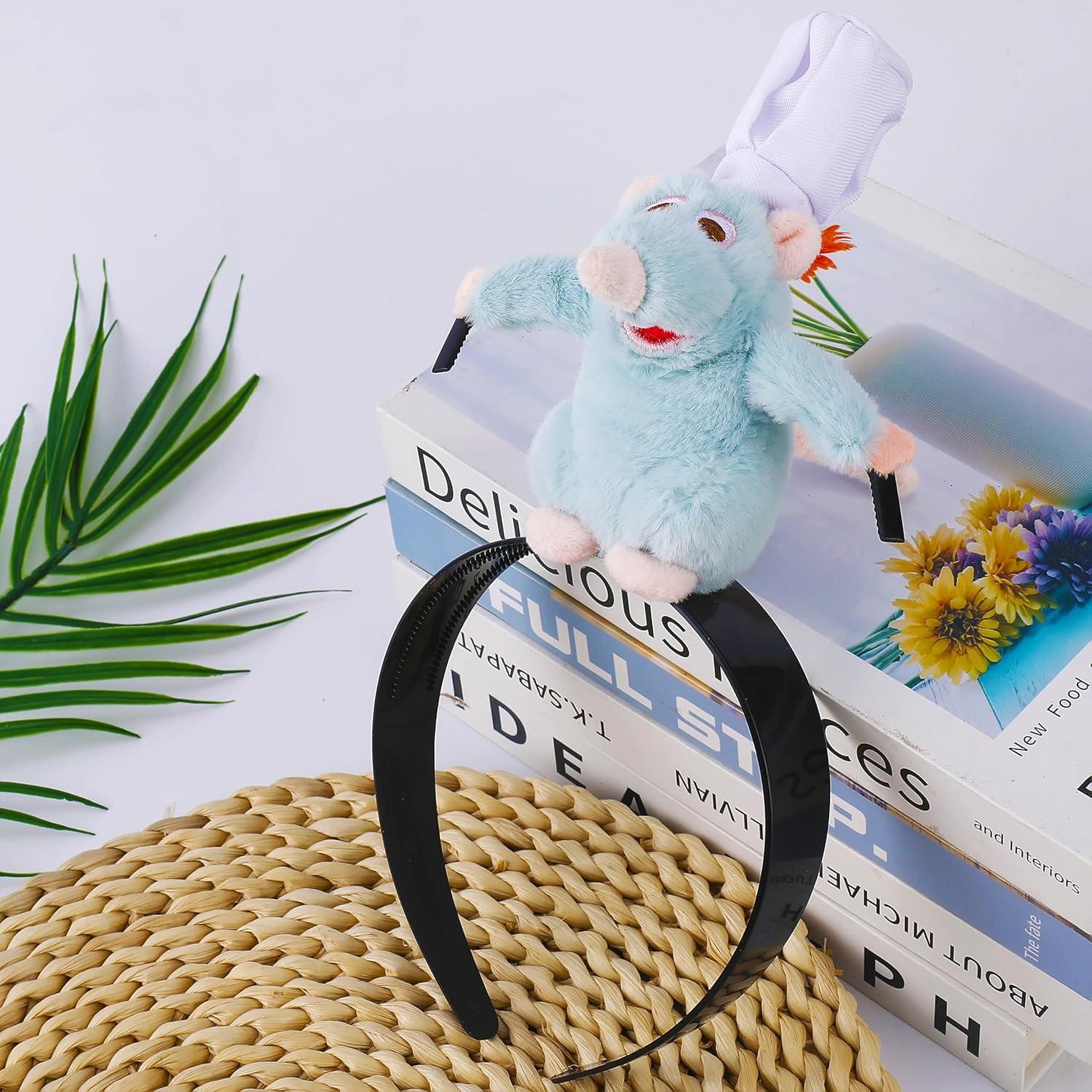 Diadema de Ratón Chef Peluche para Cosplay y Fiestas