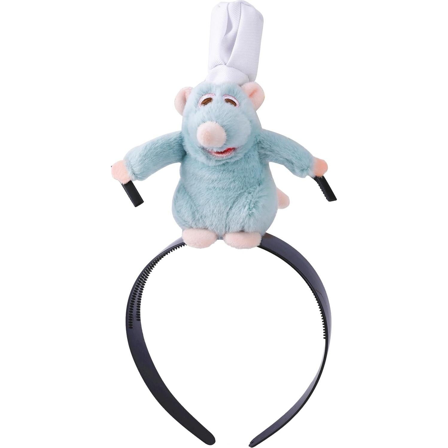 Diadema de Ratón Chef Peluche para Cosplay y Fiestas