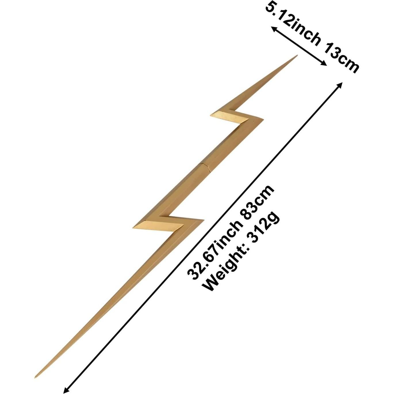 Espada de Espuma HugOutdoor 82,55 cm Oro Réplica Cosplay