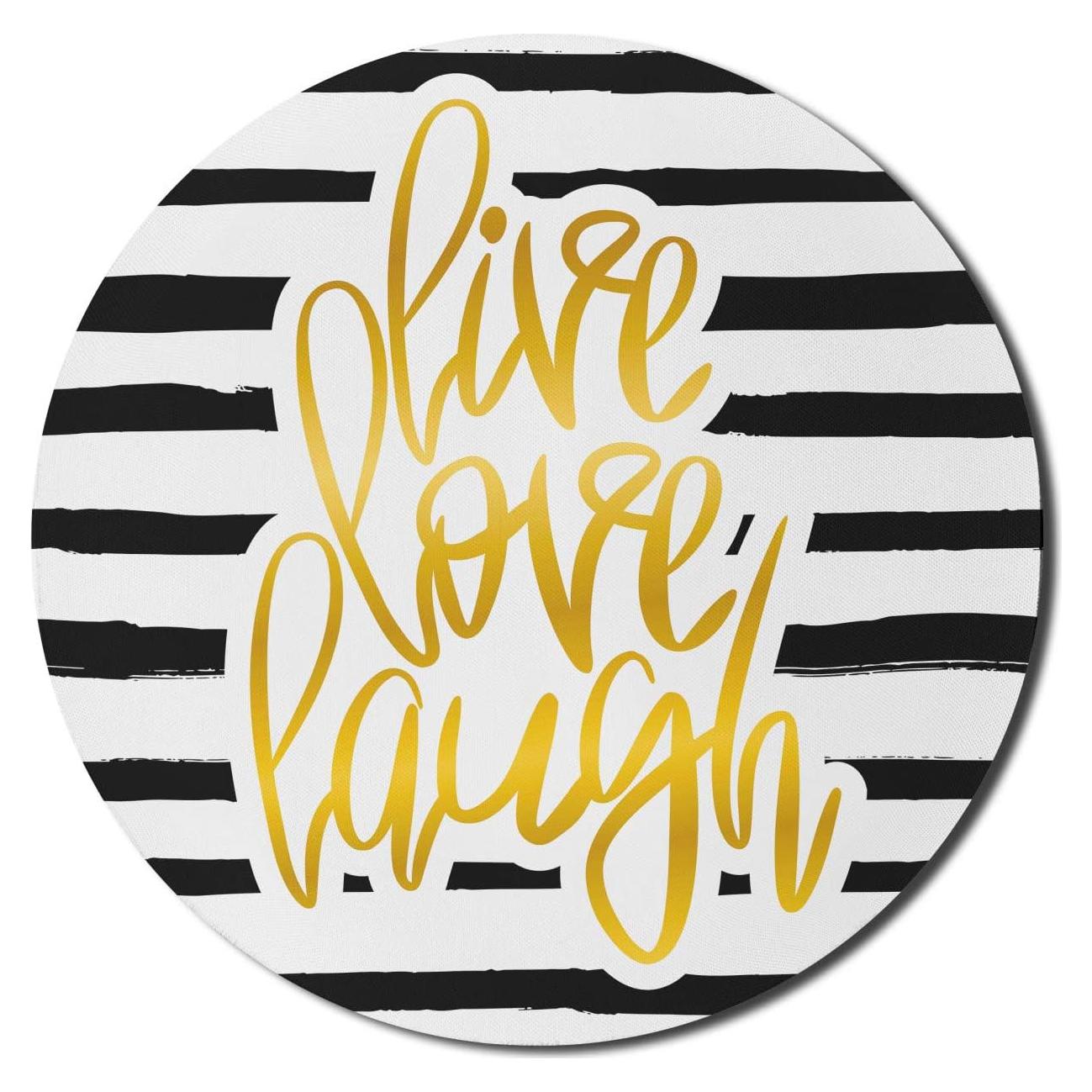 Alfombrilla de Ratón Ambesonne 20 cm Redonda Antideslizante