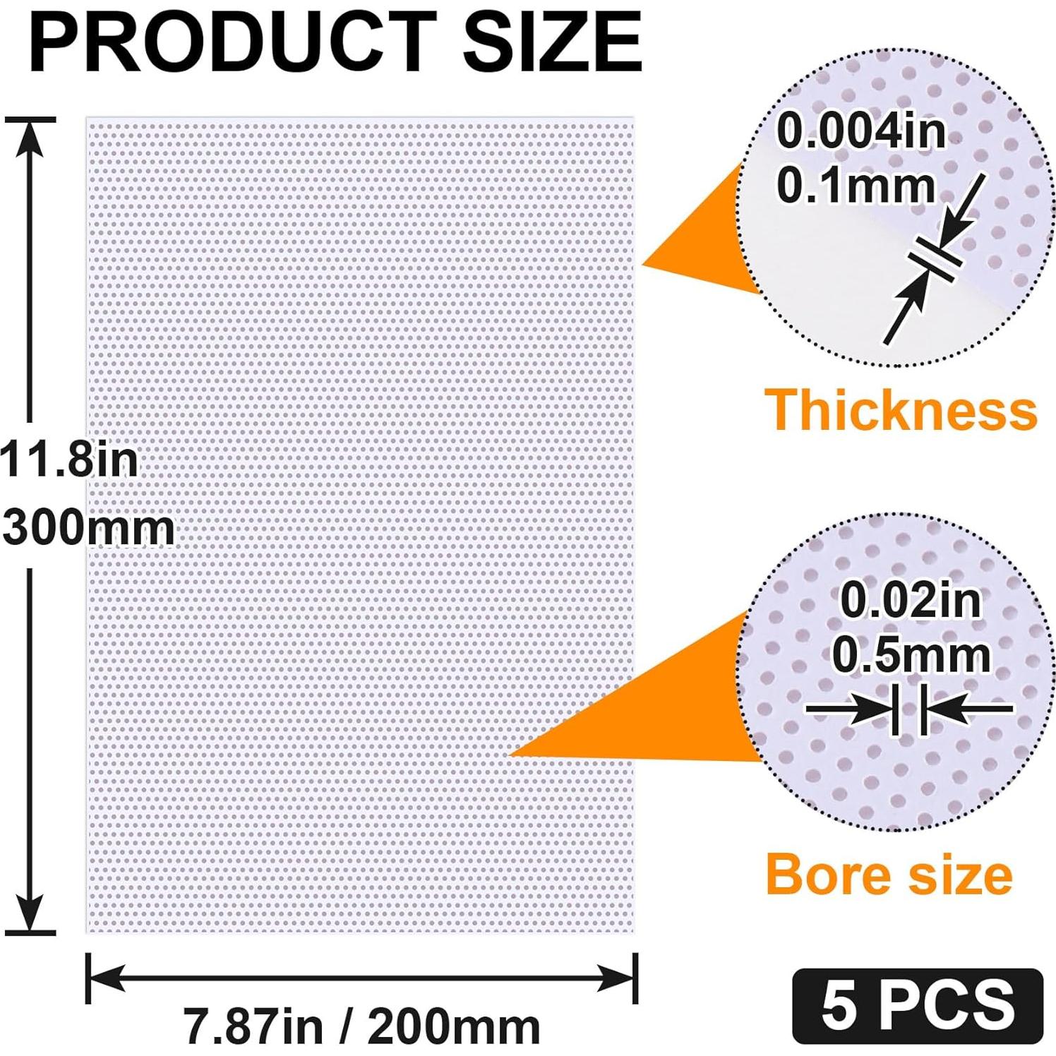 5 Hojas Malla de Ojos Fursuit Pndeyo Blanca 300x200mm
