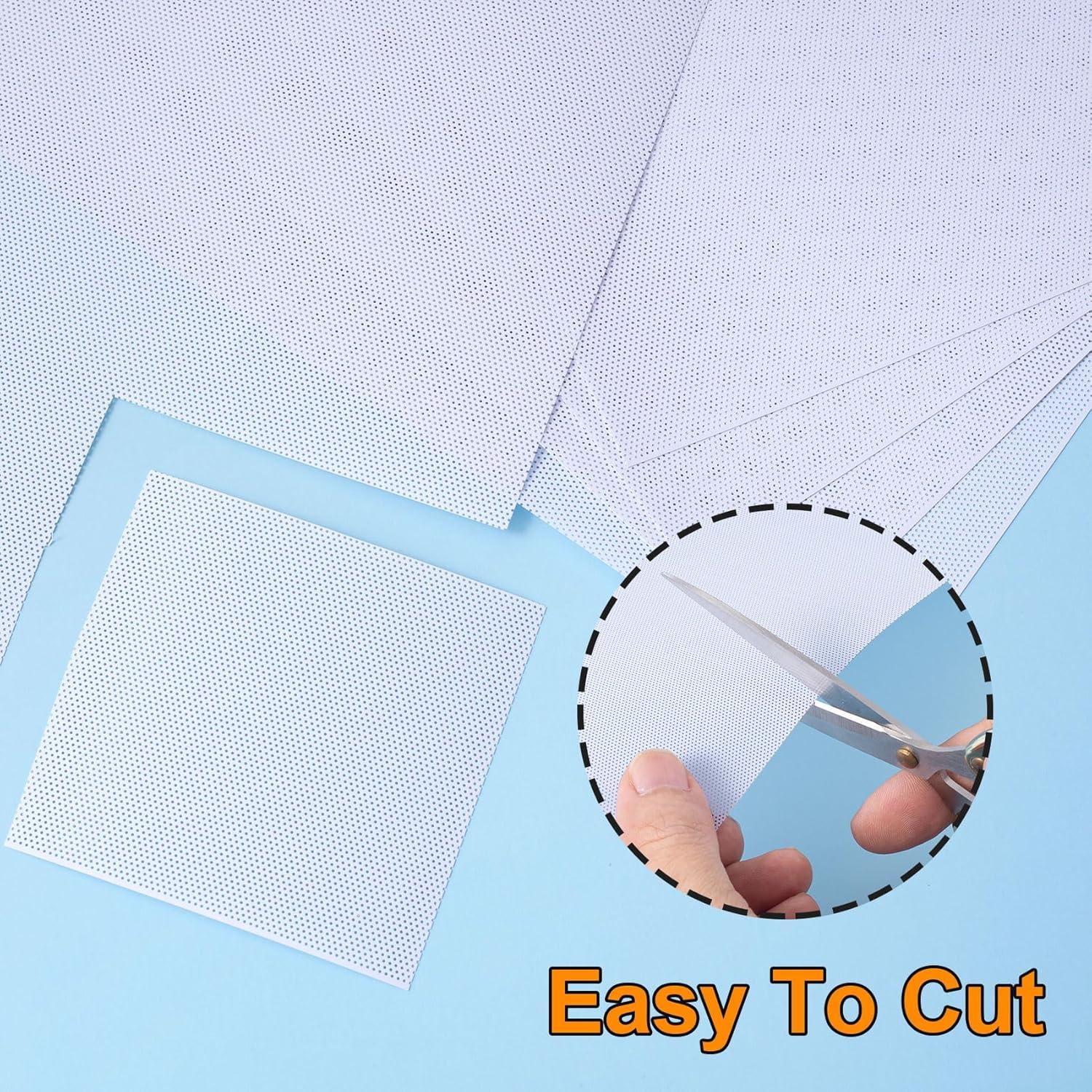 5 Hojas Malla de Ojos Fursuit Pndeyo Blanca 300x200mm