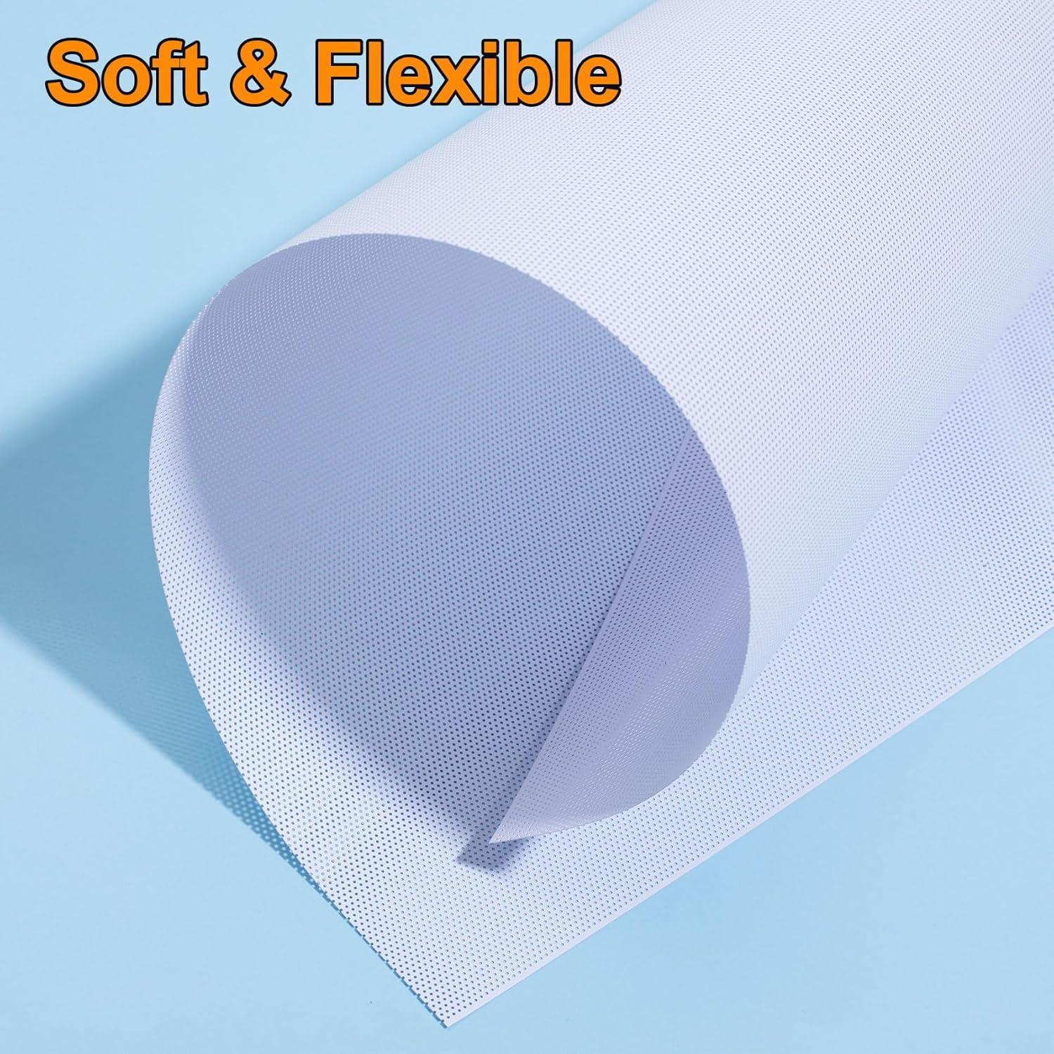 5 Hojas Malla de Ojos Fursuit Pndeyo Blanca 300x200mm