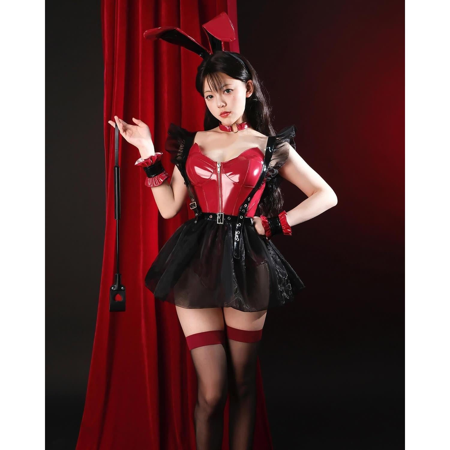 Disfraz de Conejita Negra para Mujeres Nuoqi Halloween