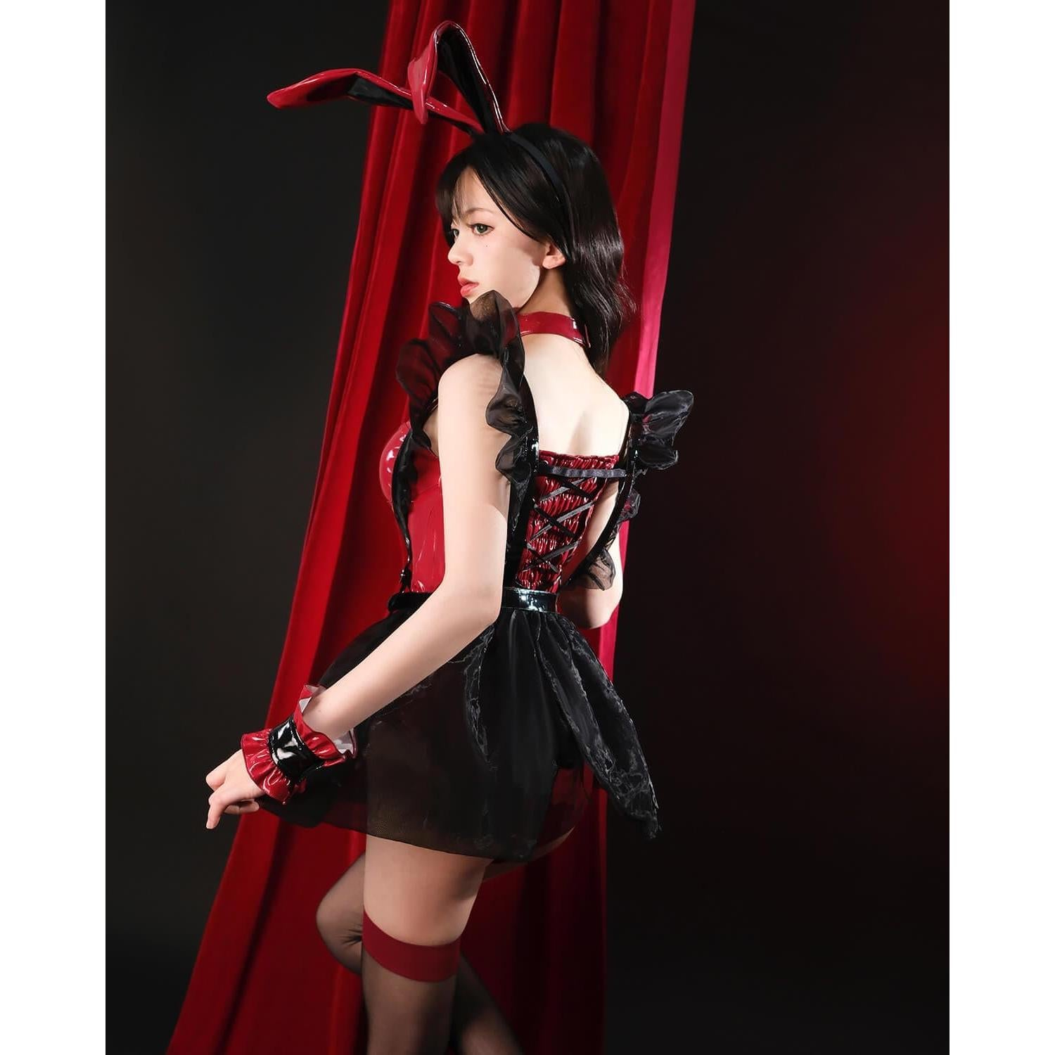 Disfraz de Conejita Negra para Mujeres Nuoqi Halloween