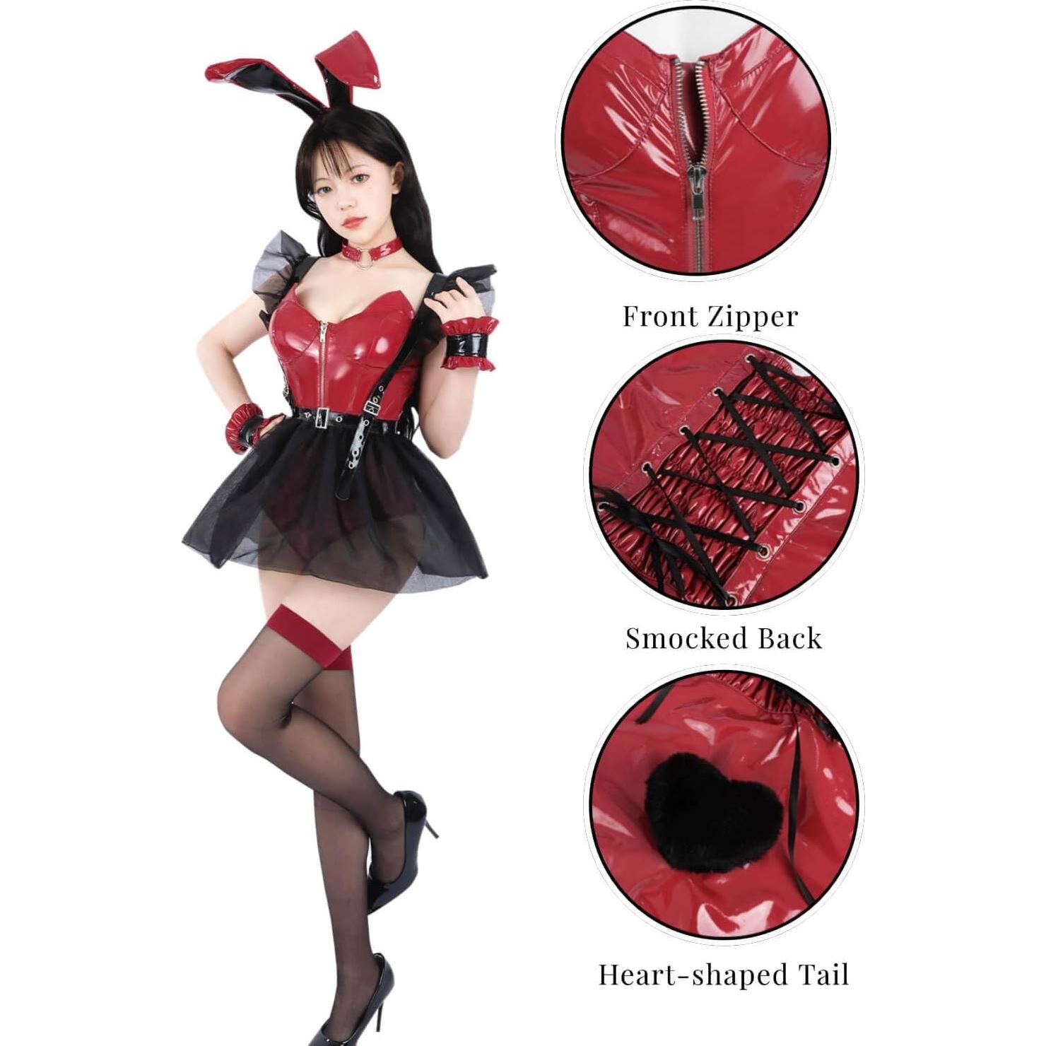 Disfraz de Conejita Negra para Mujeres Nuoqi Halloween