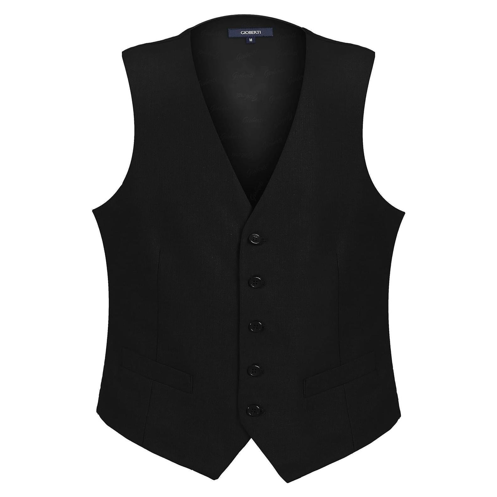 Chaleco Formal para Hombre Gioberti Negro Ajustable