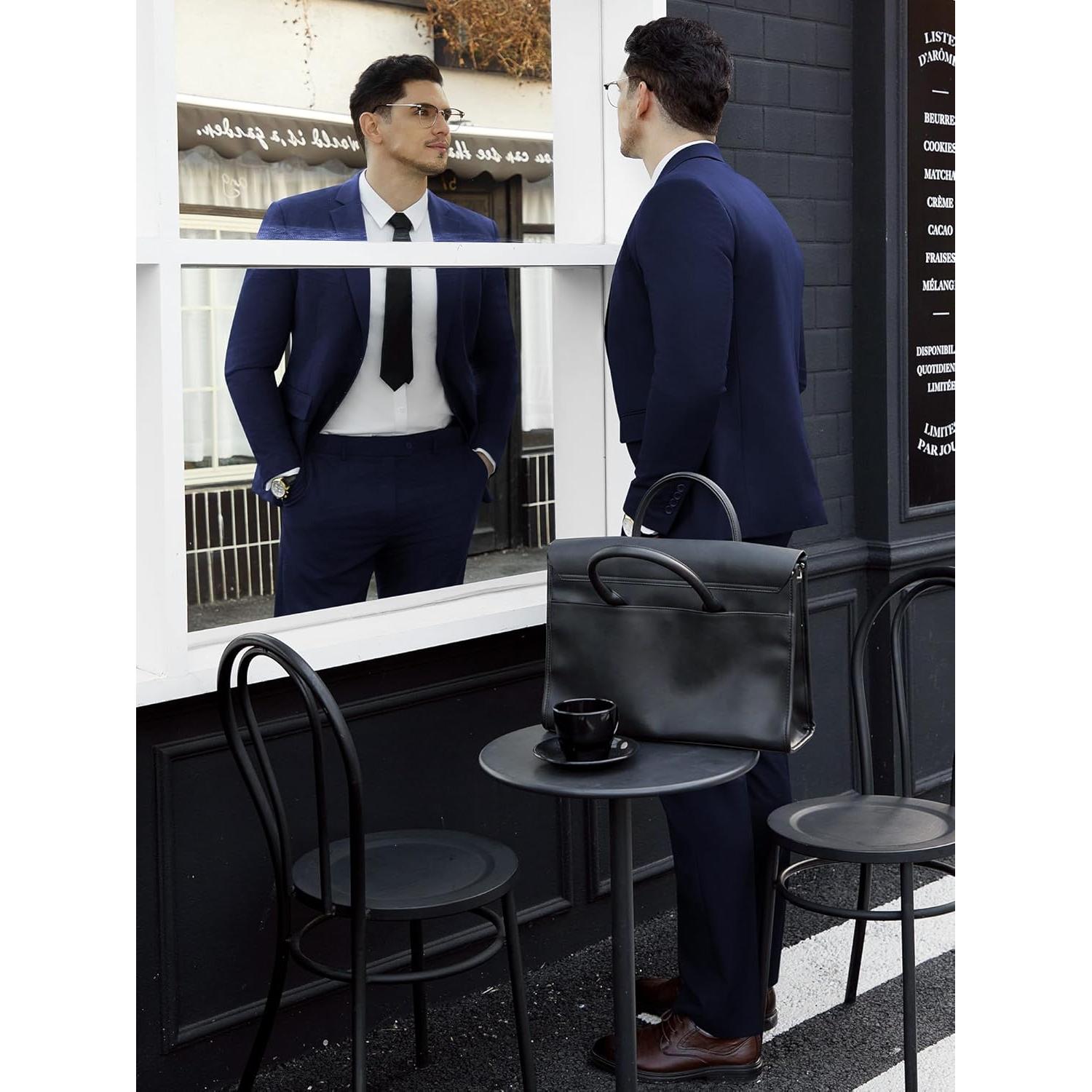 Traje de Hombre WEEN CHARM Ajustado 2 Piezas Marino