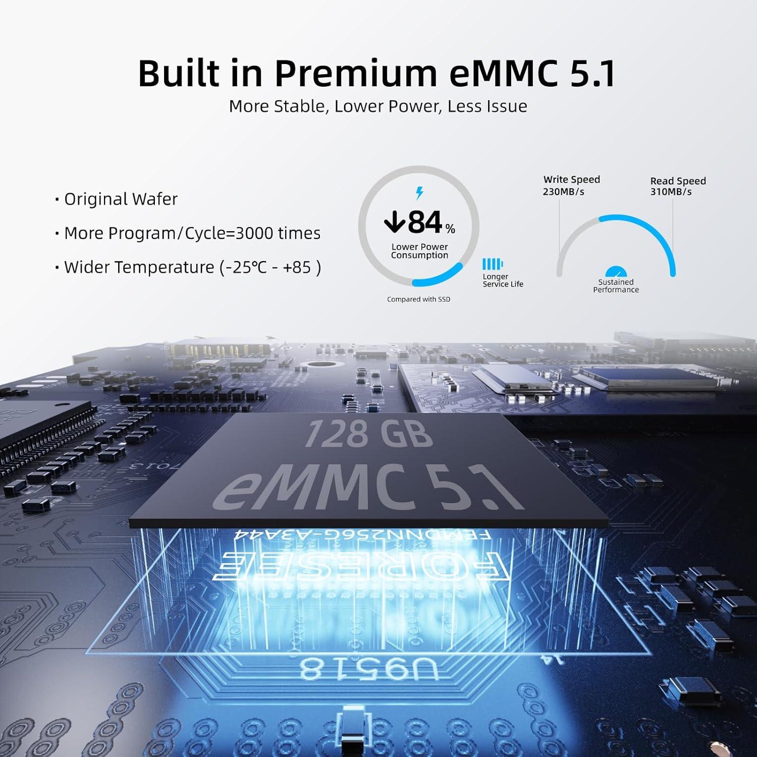 MeLE Mini PC Quieter3C 11ª Gen N5105 16GB 512GB 4K