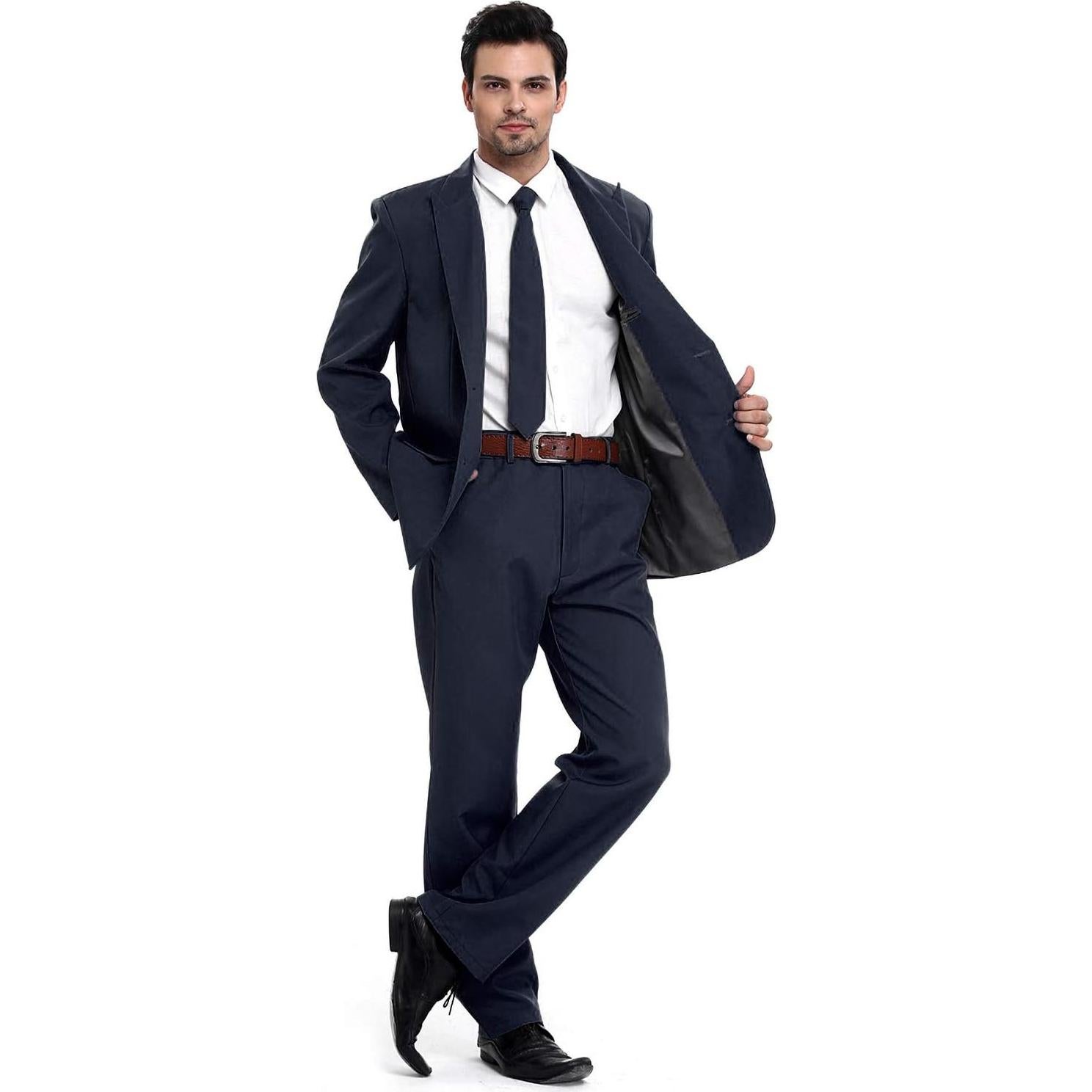 Traje de Fiesta para Hombre HOY TE VES FEO Azul Oscuro Mediano