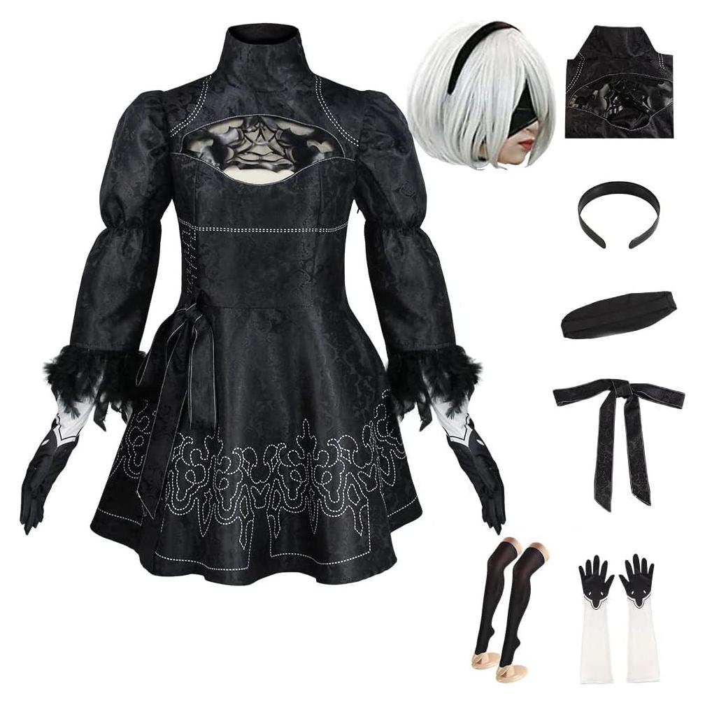 Disfraz de Cosplay NieR Automata Yorha 9S para Mujeres