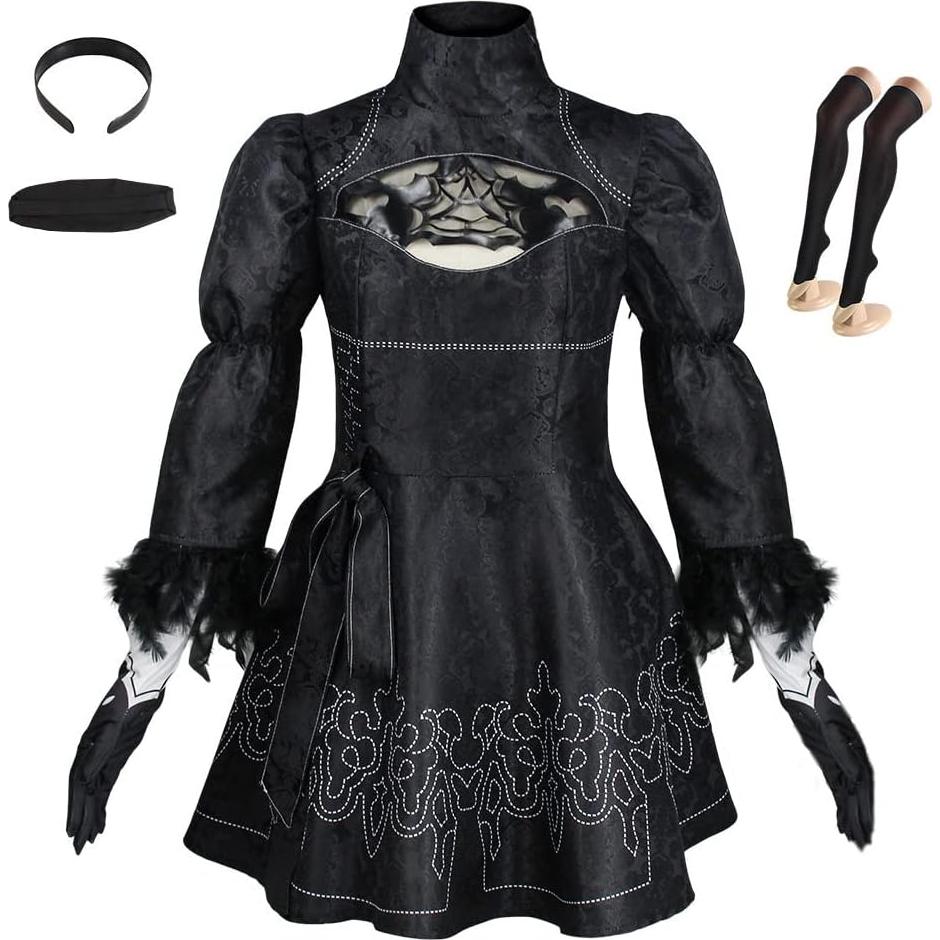 Disfraz de Cosplay NieR Automata Yorha 9S para Mujeres