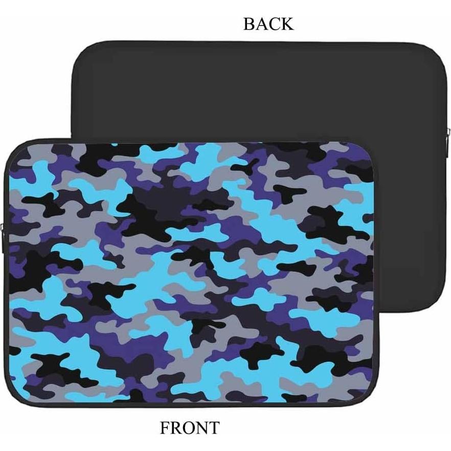 Funda para Laptop 15.6" Nicokee Camuflaje Azul Gris
