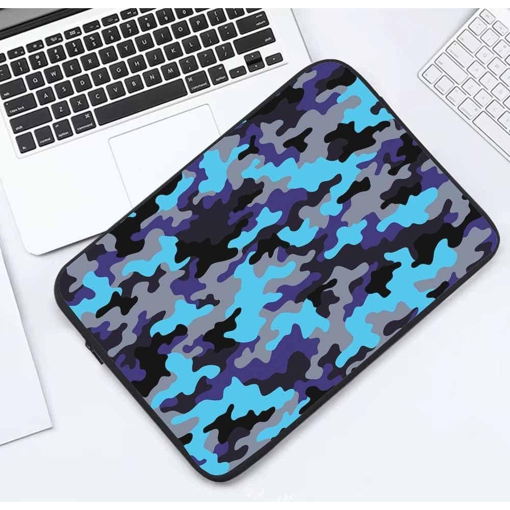 Funda para Laptop 15.6" Nicokee Camuflaje Azul Gris