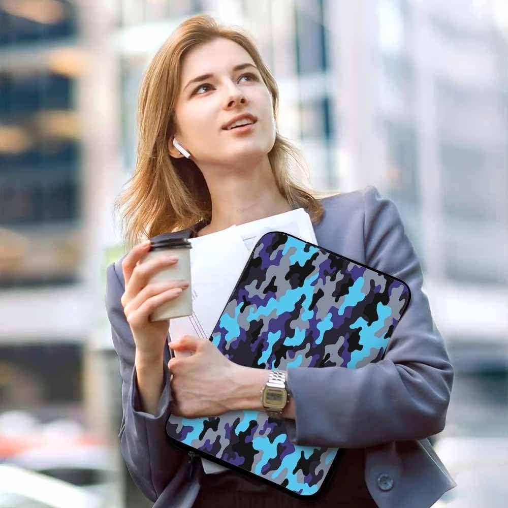 Funda para Laptop 15.6" Nicokee Camuflaje Azul Gris