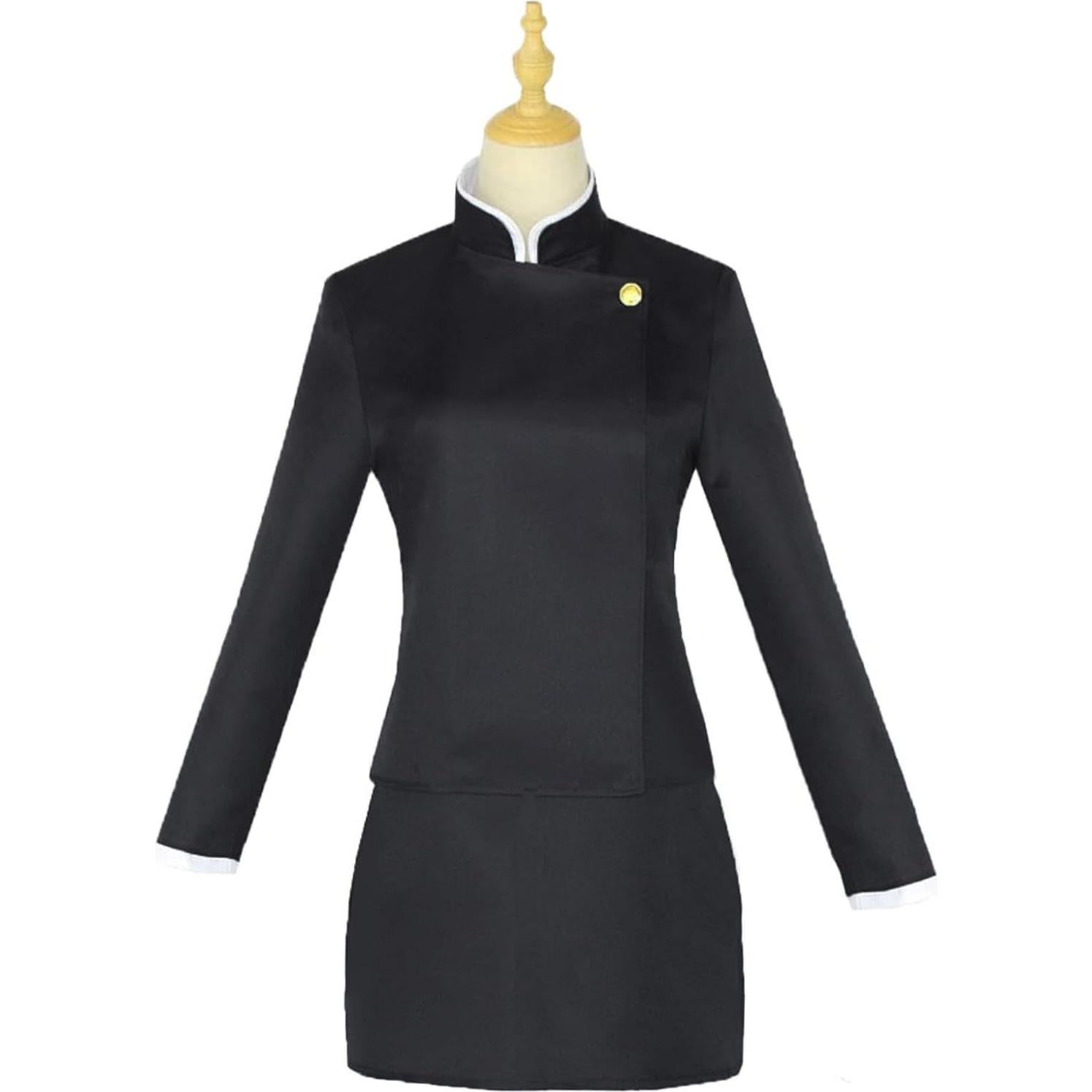 Disfraz Jujutsu Kaisen Zenin Maki Mujer Uniforme Escolar Negro