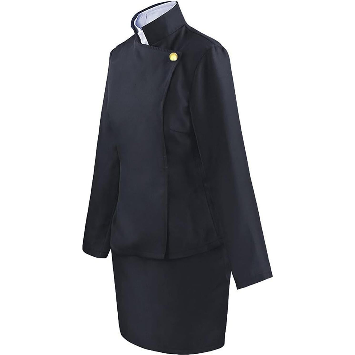 Disfraz Jujutsu Kaisen Zenin Maki Mujer Uniforme Escolar Negro
