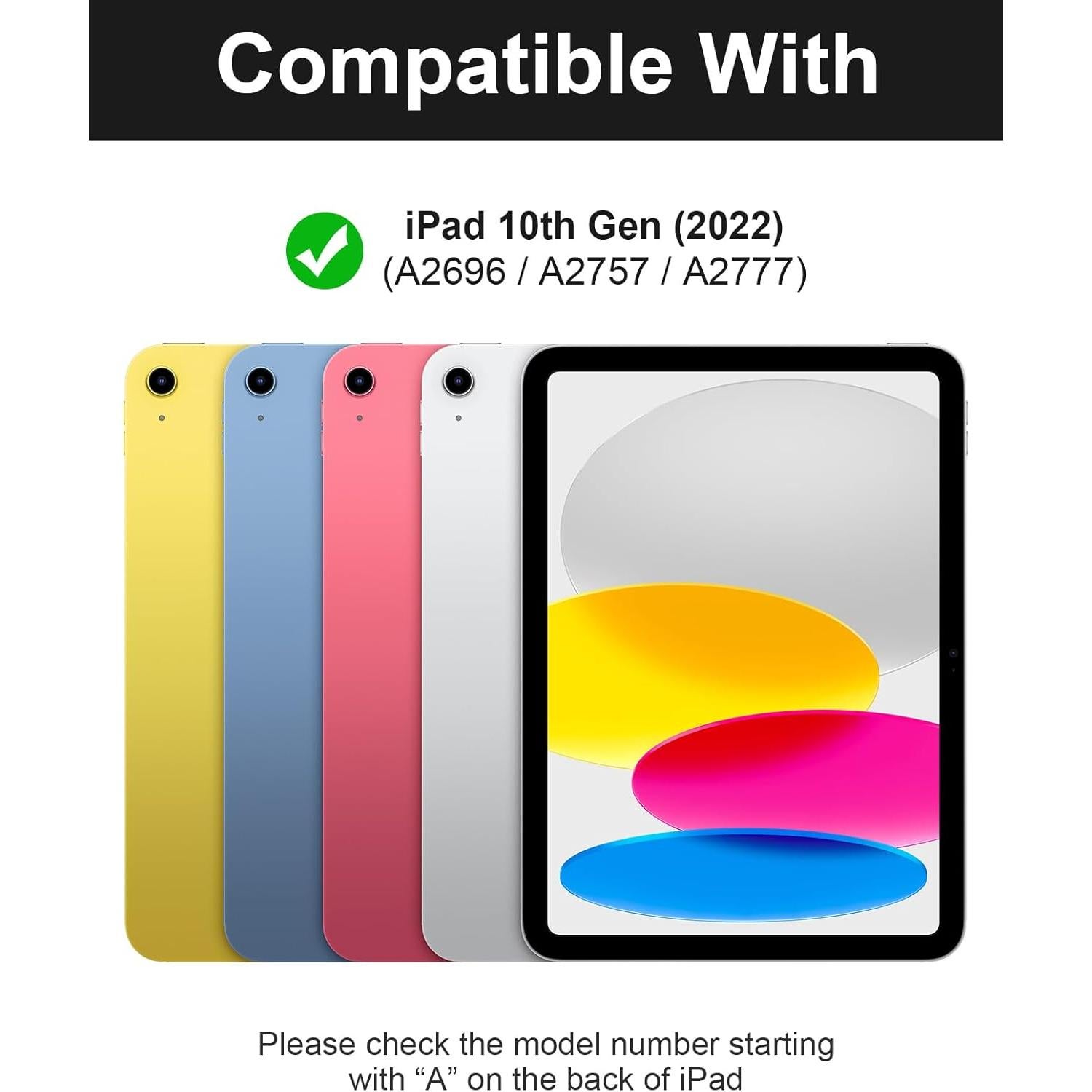 Funda con Teclado Bluetooth Kiloob para iPad 10.9" 2022