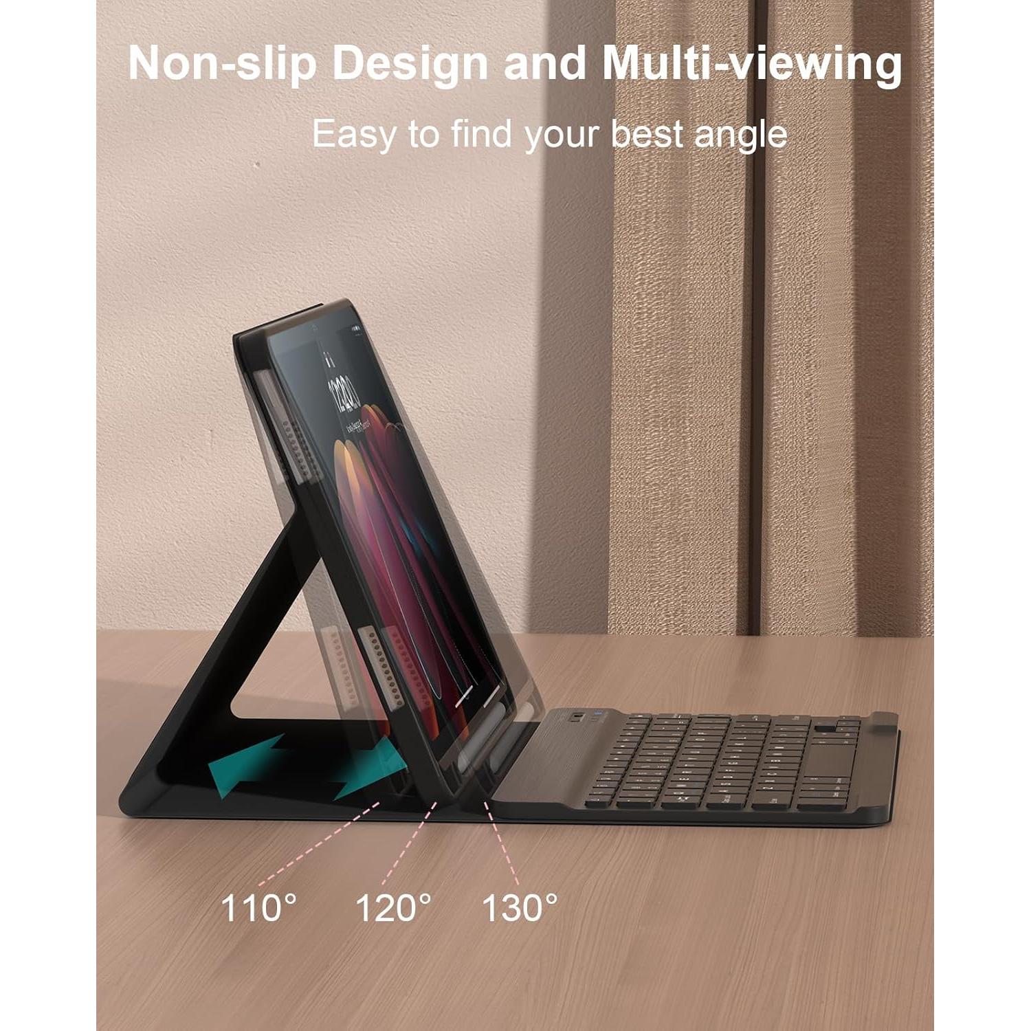 Funda con Teclado Bluetooth Kiloob para iPad 10.9" 2022