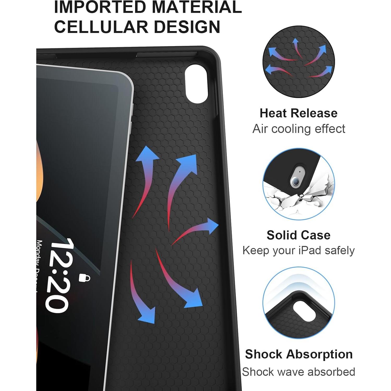 Funda con Teclado Bluetooth Kiloob para iPad 10.9" 2022