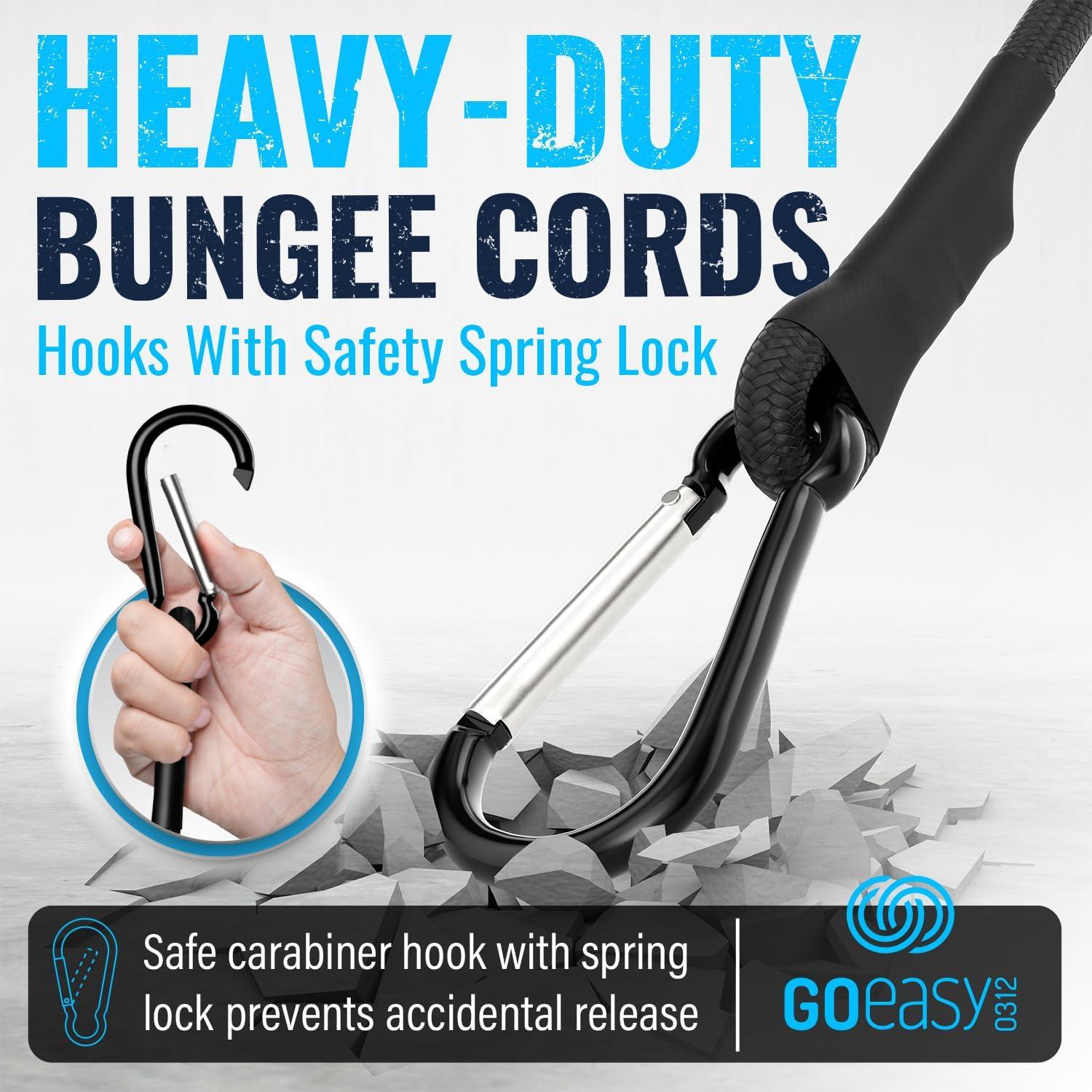 Cuerdas Bungee GOEASY0312 30.48 cm 4 Pcs Alta Resistencia