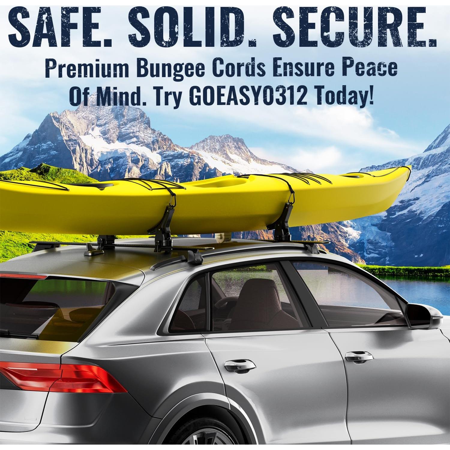 Cuerdas Bungee GOEASY0312 30.48 cm 4 Pcs Alta Resistencia