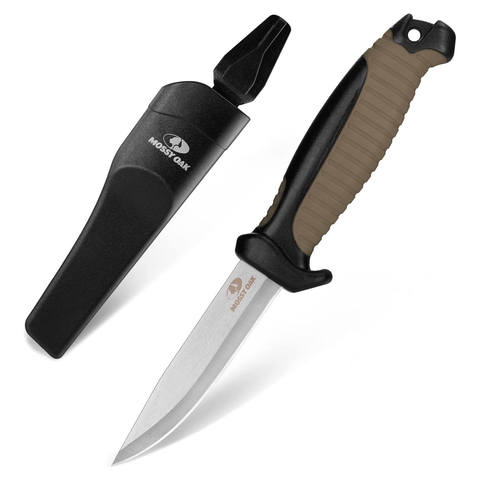 Cuchillo de Exterior Mossy Oak 4" Acero Inoxidable Marrón