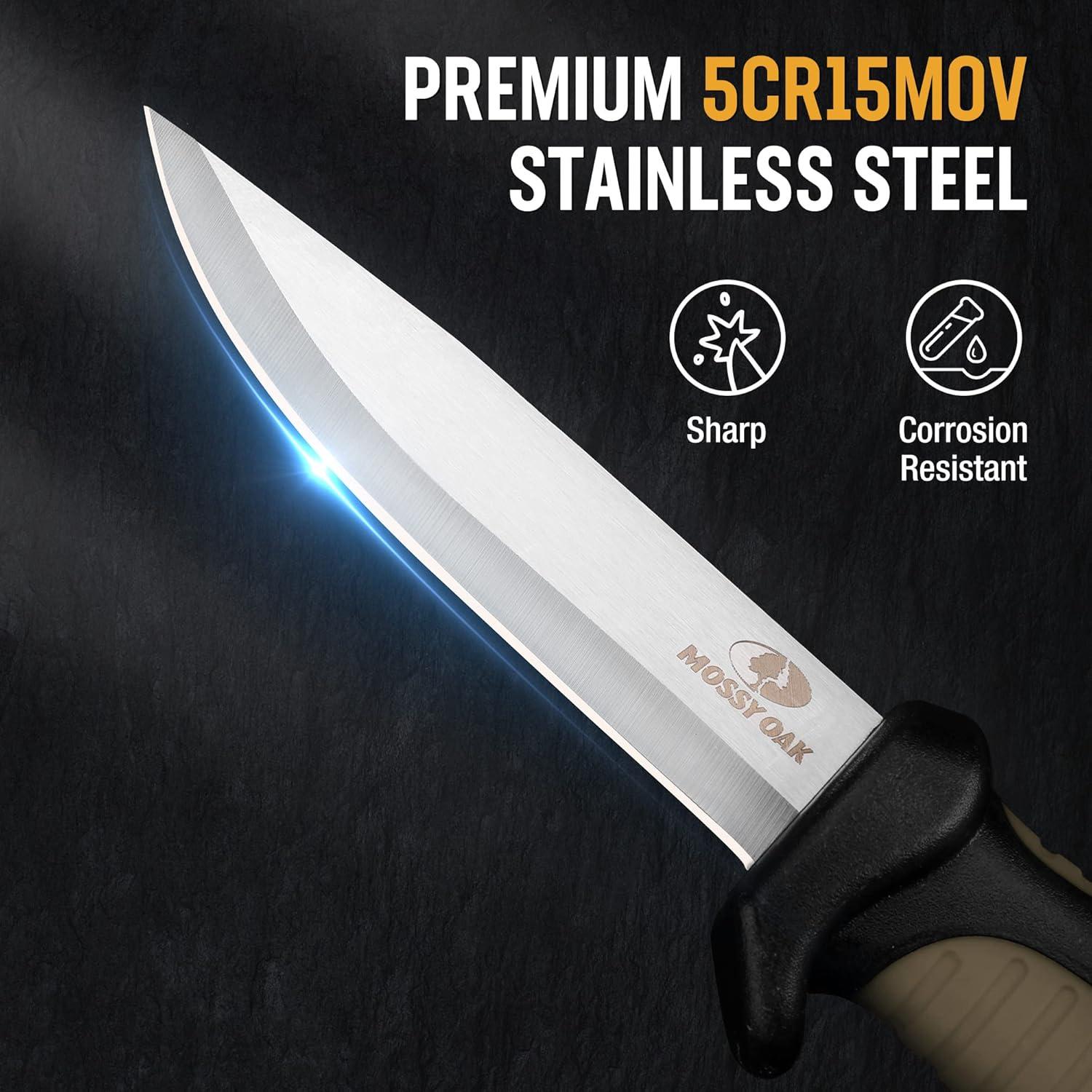 Cuchillo de Exterior Mossy Oak 4" Acero Inoxidable Marrón