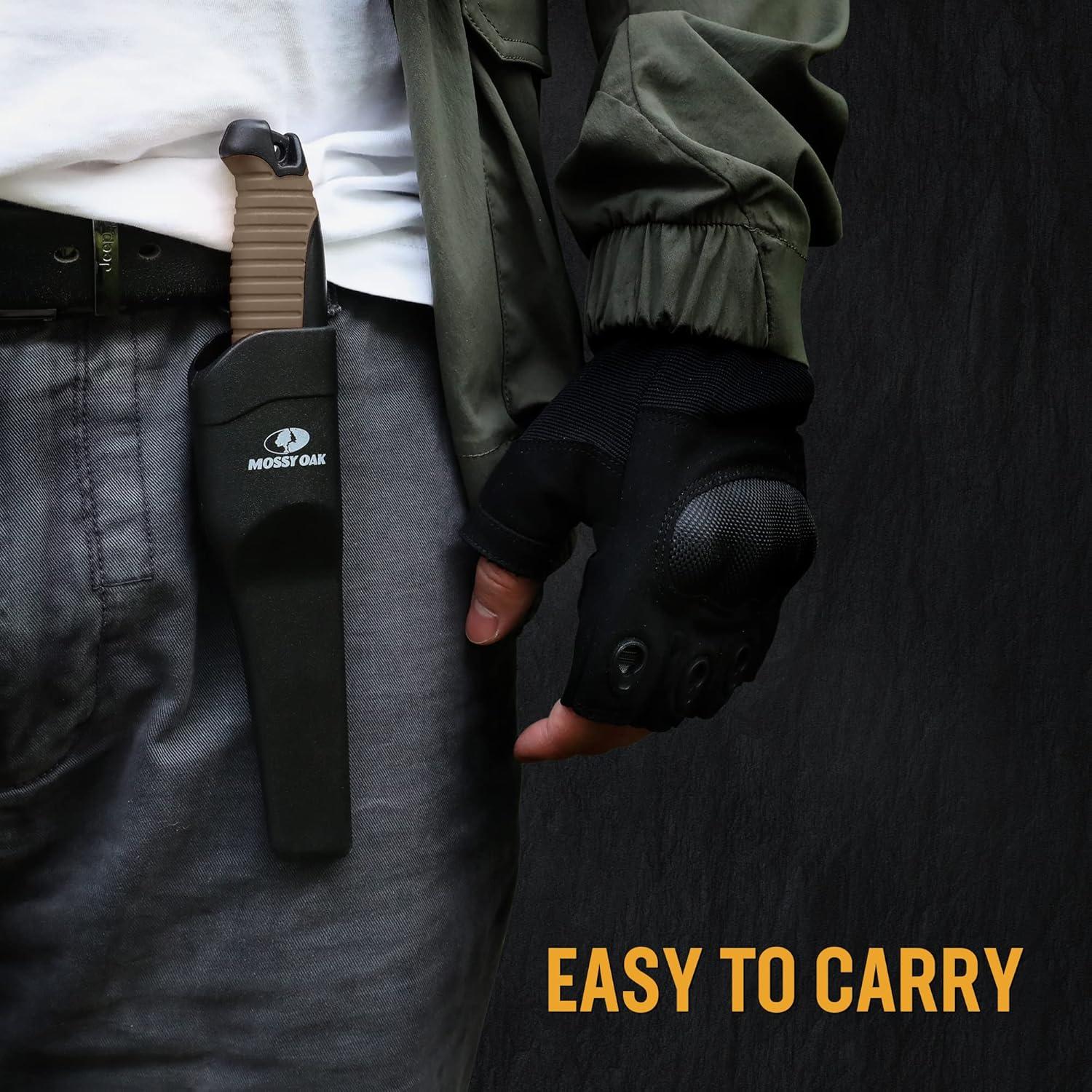 Cuchillo de Exterior Mossy Oak 4" Acero Inoxidable Marrón