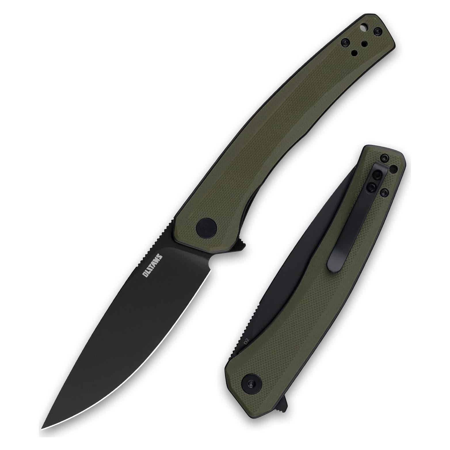 Cuchillo Plegable OLITANS G066 8.89 cm Hoja D2 Mango G10