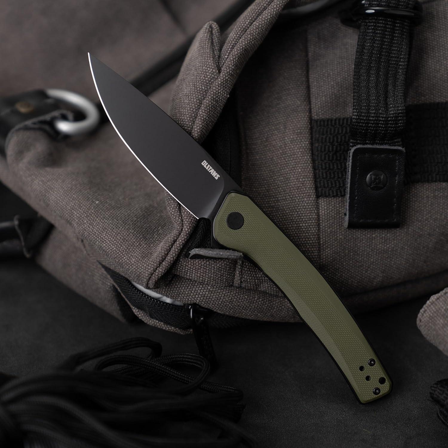 Cuchillo Plegable OLITANS G066 8.89 cm Hoja D2 Mango G10