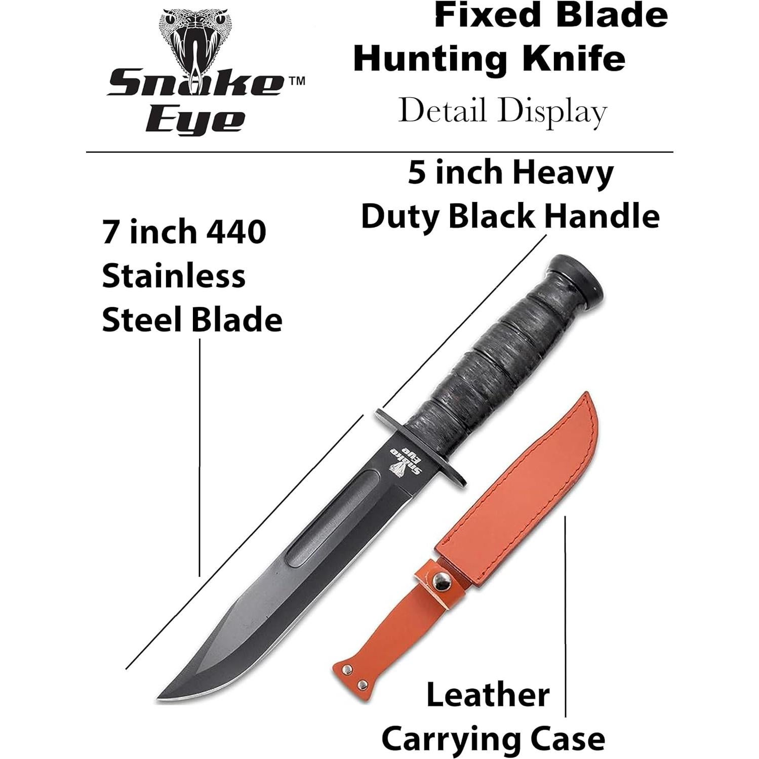 Cuchillo Táctico Snake Eye BKPB Doble Filo 30.48cm Acero Inox