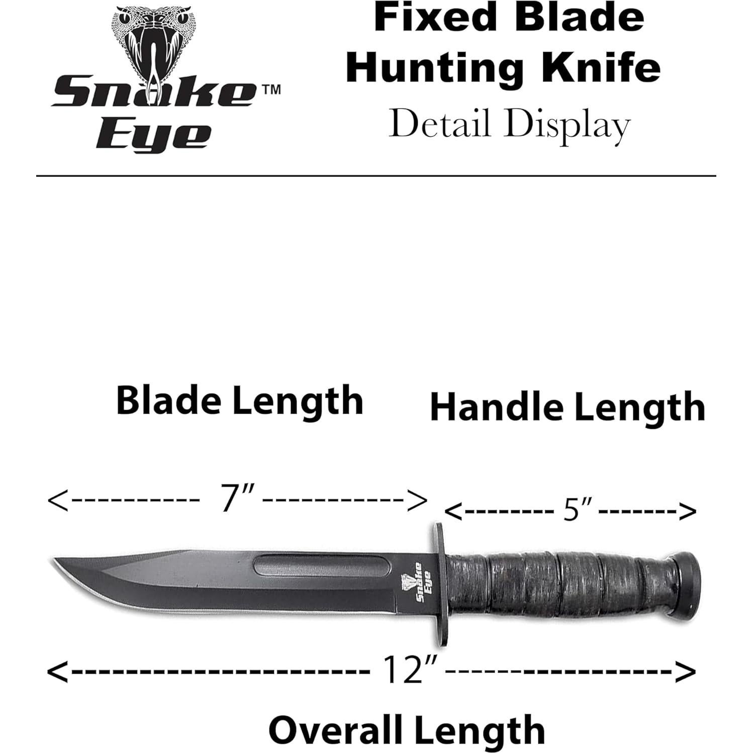 Cuchillo Táctico Snake Eye BKPB Doble Filo 30.48cm Acero Inox