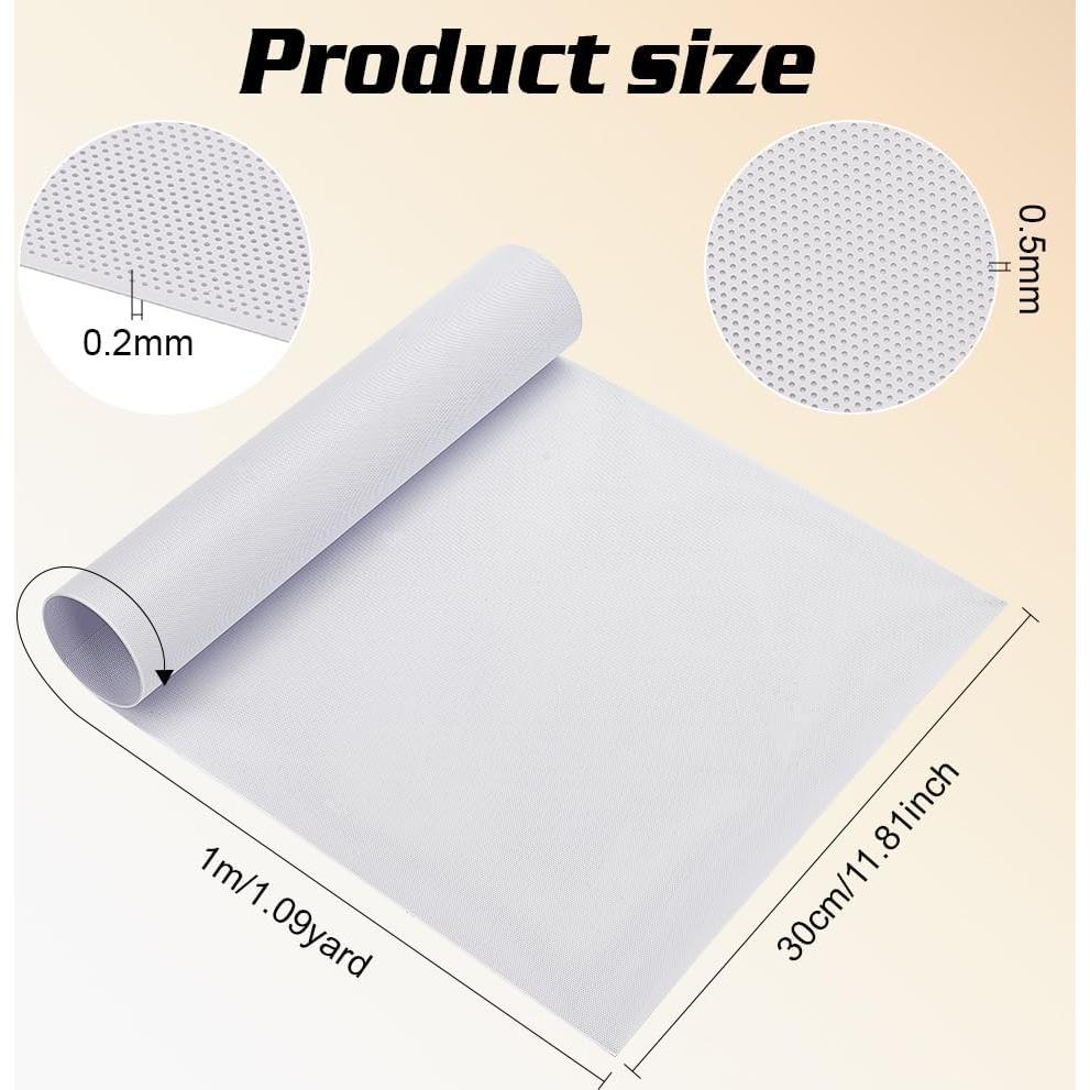 Malla de Ojos BENECREAT para Fursuit 99x30 cm PVC Blanca