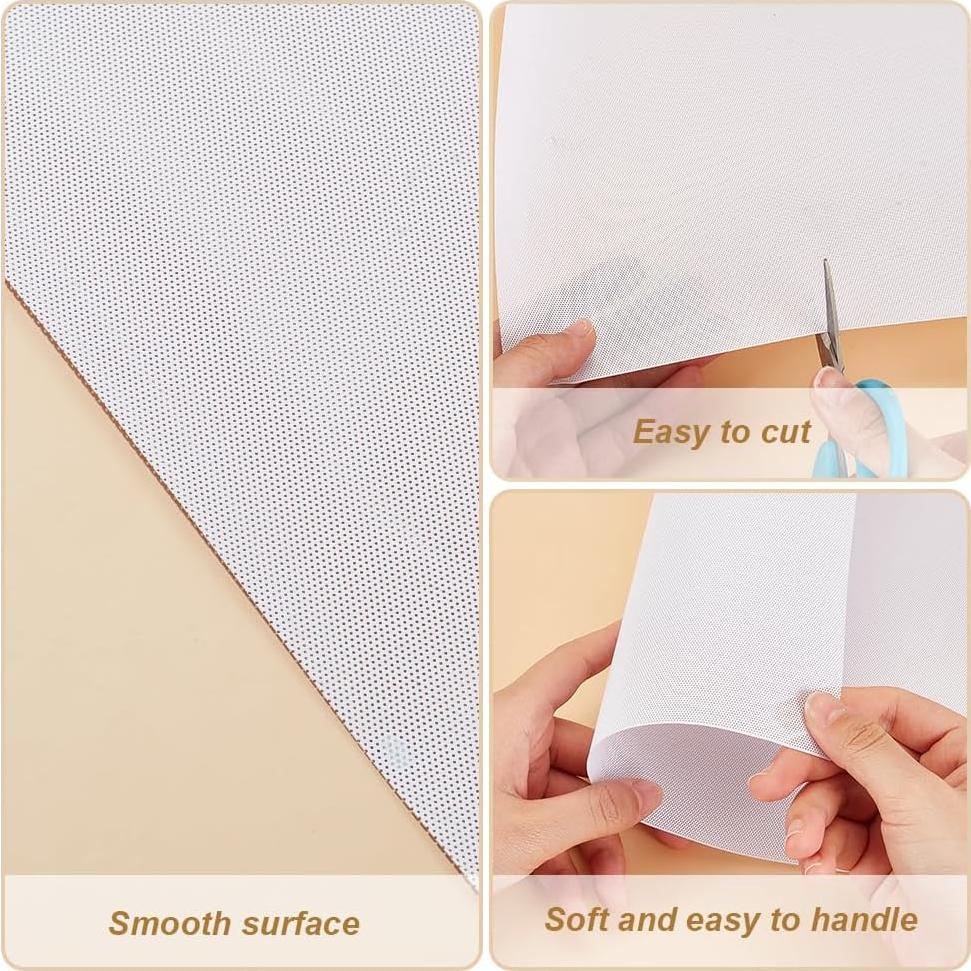 Malla de Ojos BENECREAT para Fursuit 99x30 cm PVC Blanca