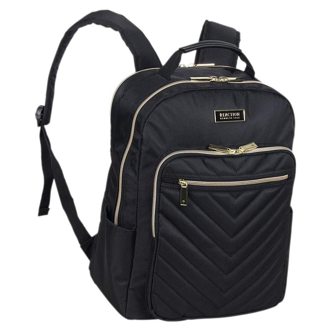 Mochila Kenneth Cole Reaction Chelsea Chevron 15" Negra